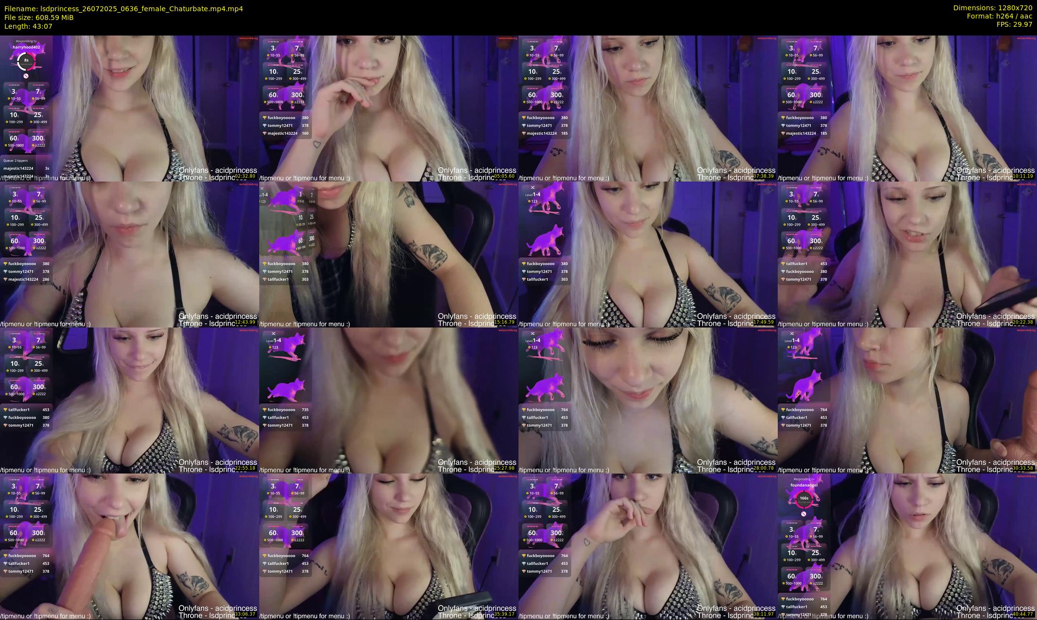 lsdprincess — 44 minute Chaturbate female cam show recording, 720p, Jul 26, 2025