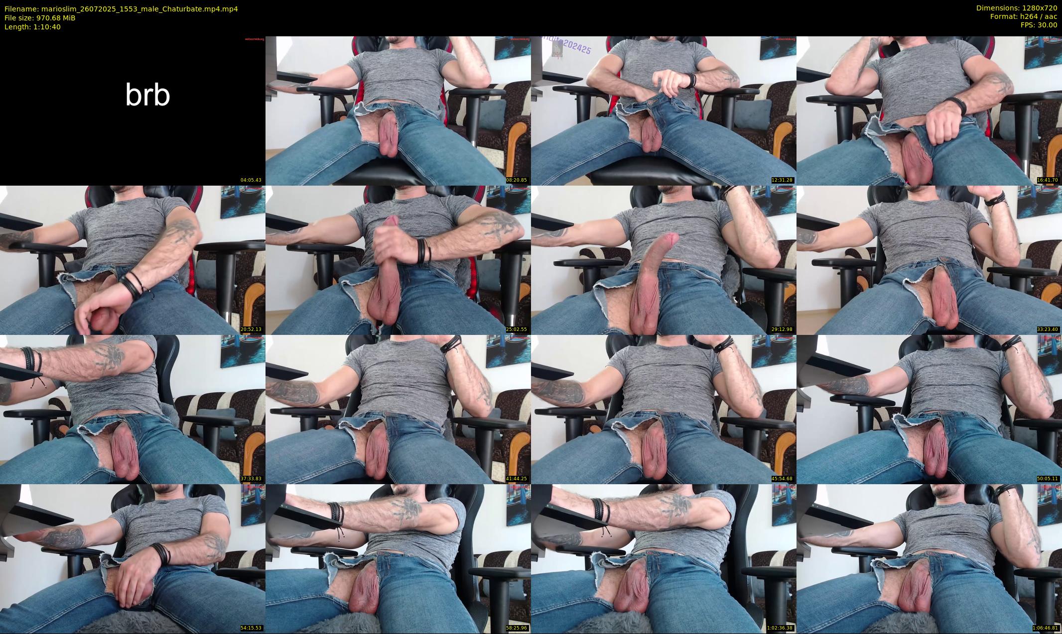 marioslim — 71 minute Chaturbate male cam show recording, 720p, Jul 26, 2025