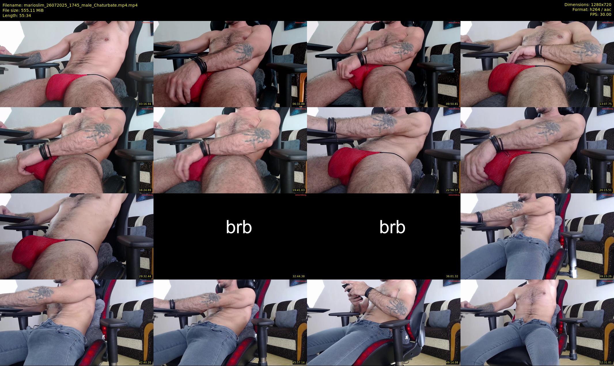 marioslim — 56 minute Chaturbate male cam show recording, 720p, Jul 26, 2025