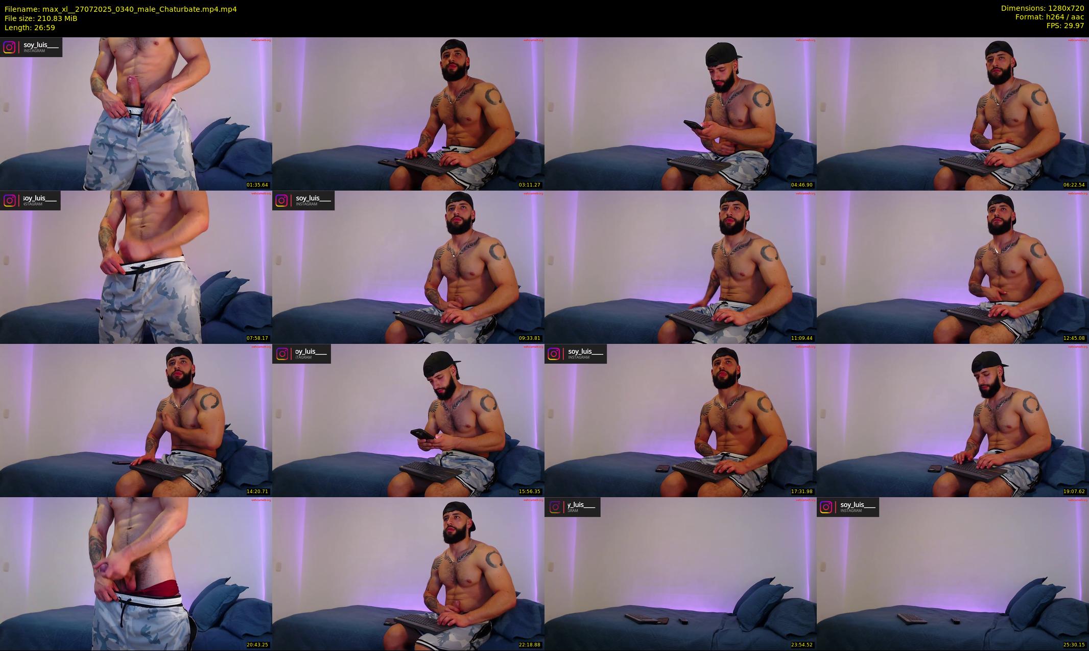 max_xl_ — 27 minute Chaturbate male cam show recording, 720p, Jul 27, 2025