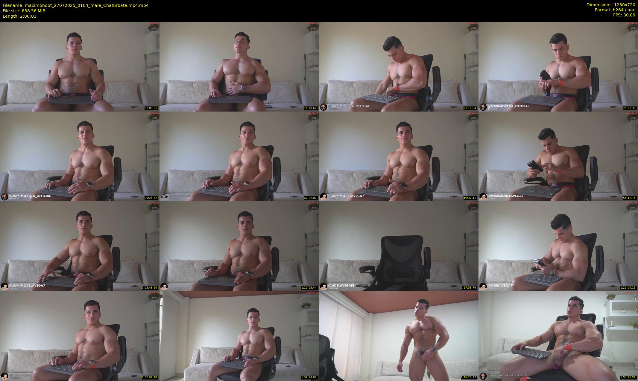 maximohoot — 121 minute Chaturbate male cam show recording, 720p, Jul 27, 2025