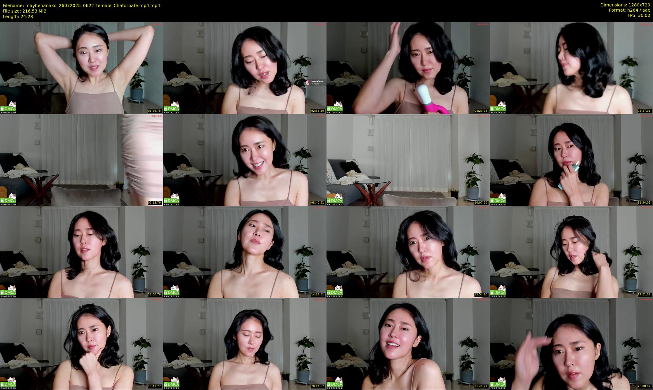 maybenanako — 25 minute Chaturbate female cam show recording, 720p, Jul 26, 2025