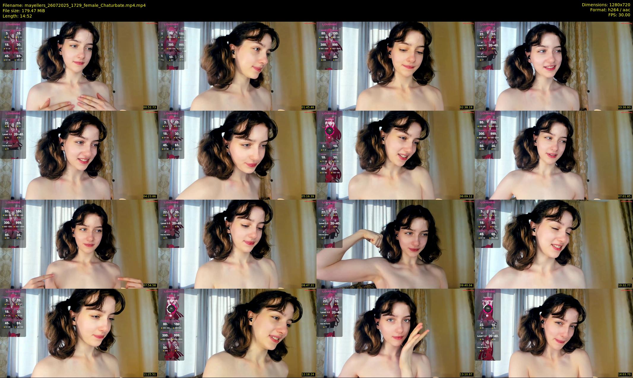 mayellers — 15 minute Chaturbate female cam show recording, 720p, Jul 26, 2025