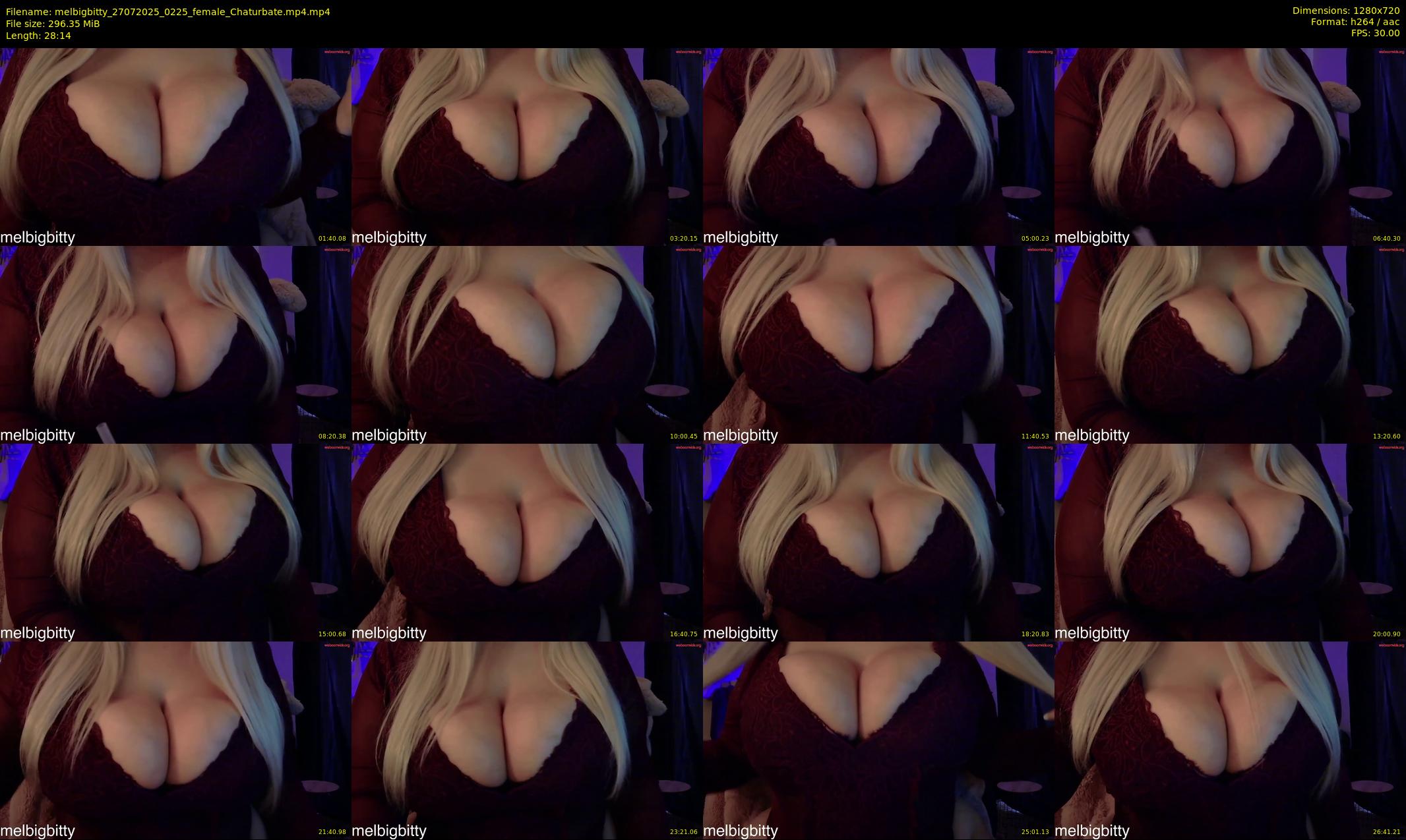 melbigbitty — 29 minute Chaturbate female cam show recording, 720p, Jul 27, 2025