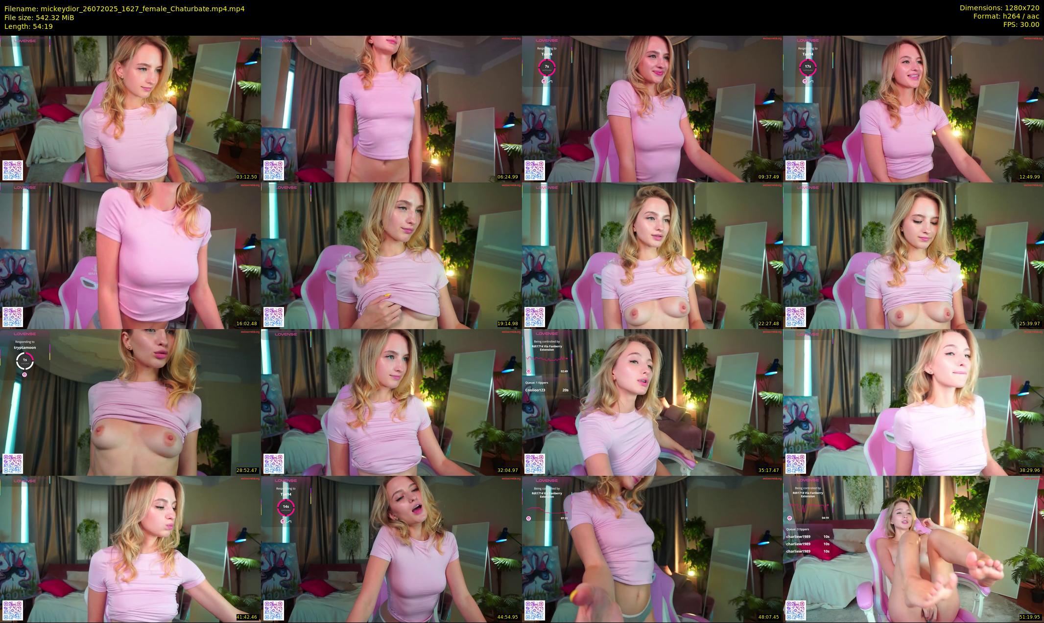mickeydior — 55 minute Chaturbate female cam show recording, 720p, Jul 26, 2025