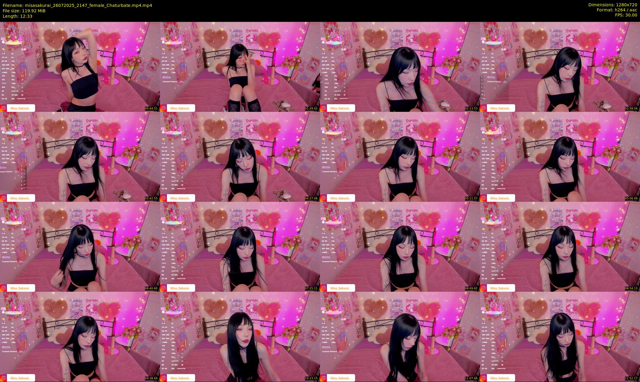 misasakurai — 13 minute Chaturbate female cam show recording, 720p, Jul 26, 2025