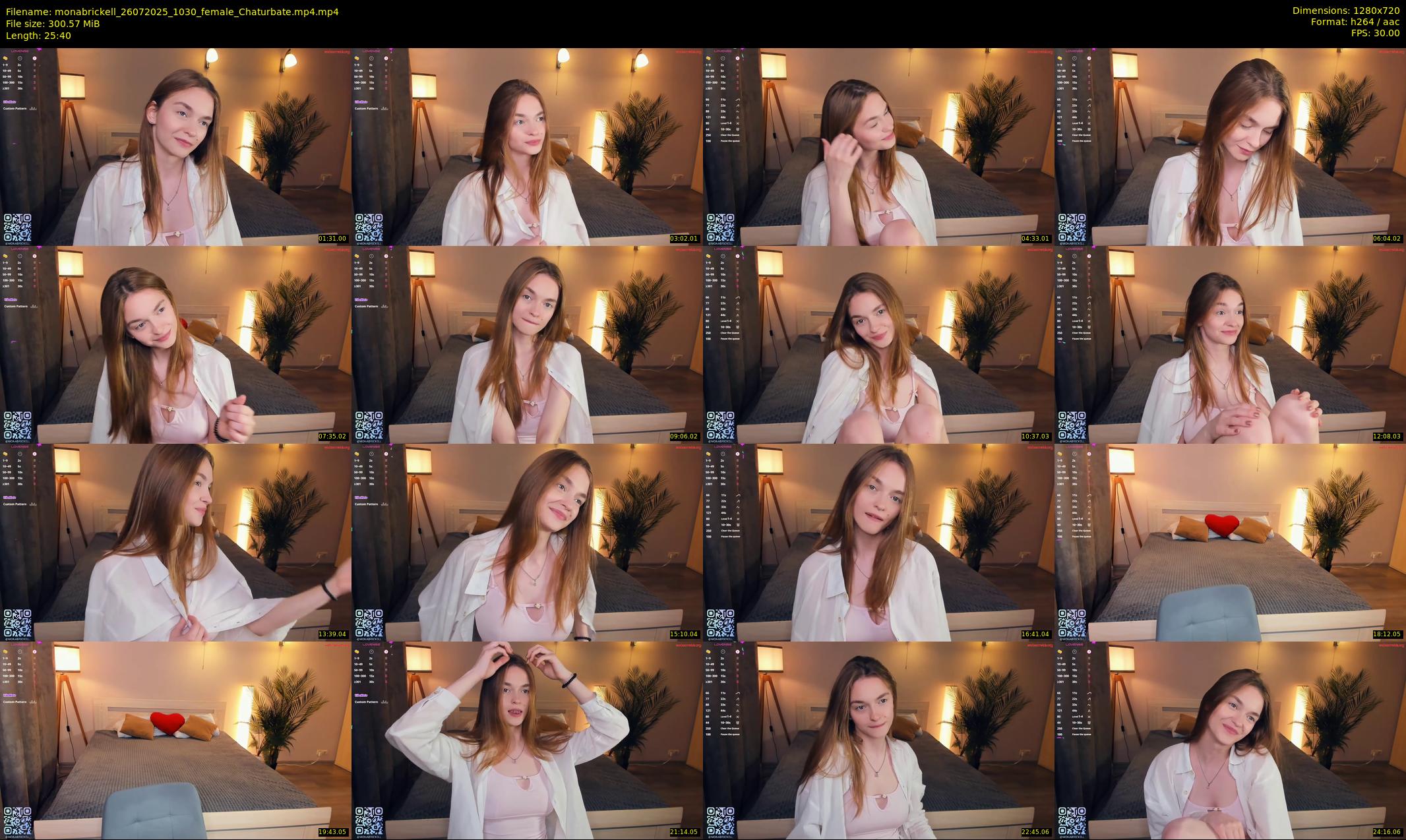 monabrickell — 26 minute Chaturbate female cam show recording, 720p, Jul 26, 2025