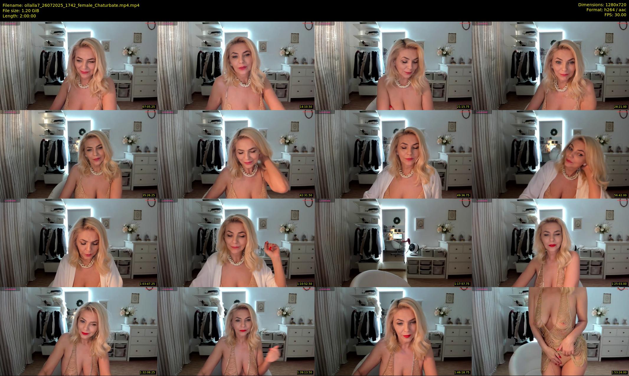 ollalla7 — 120 minute Chaturbate female cam show recording, 720p, Jul 26, 2025
