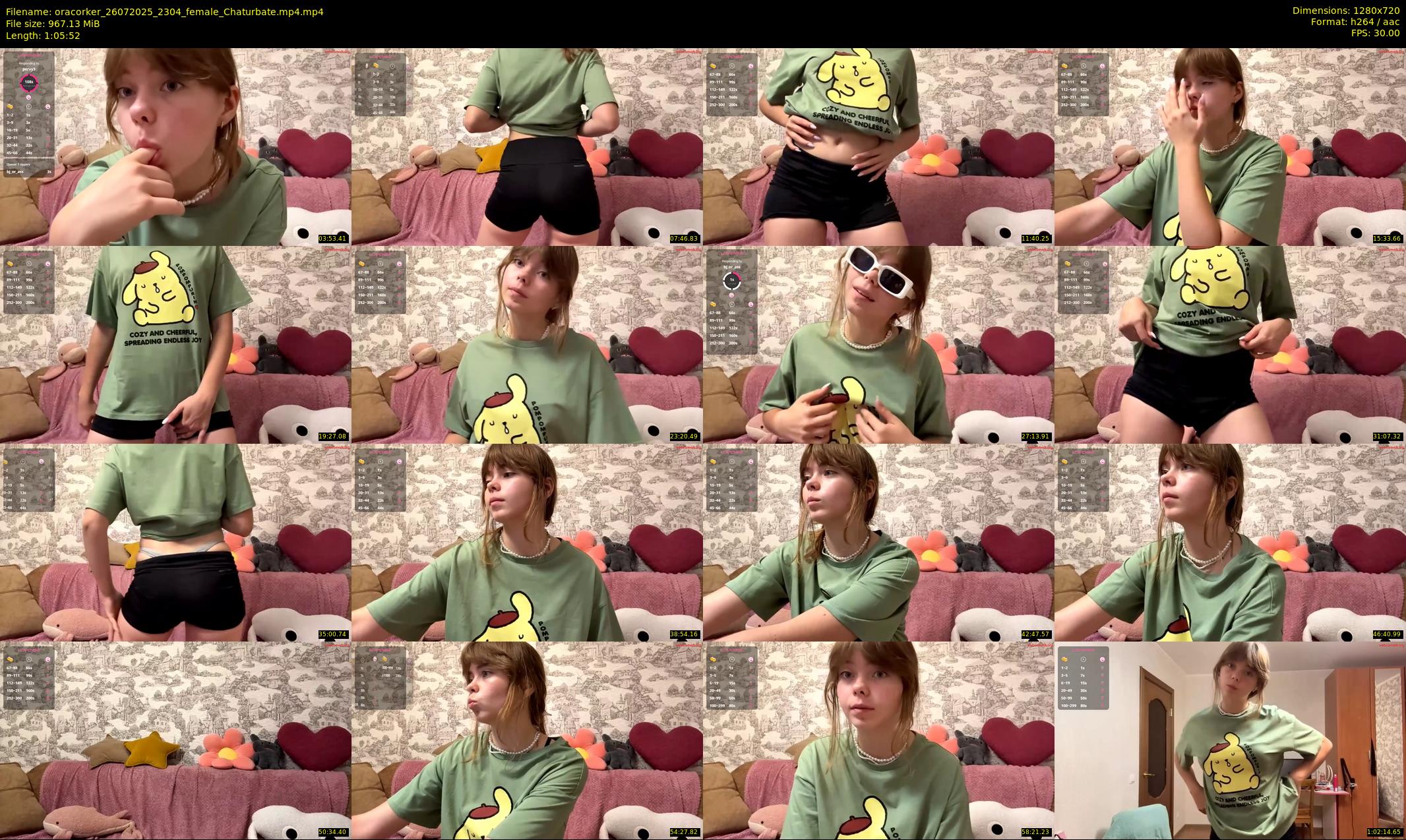 oracorker — 66 minute Chaturbate female cam show recording, 720p, Jul 26, 2025