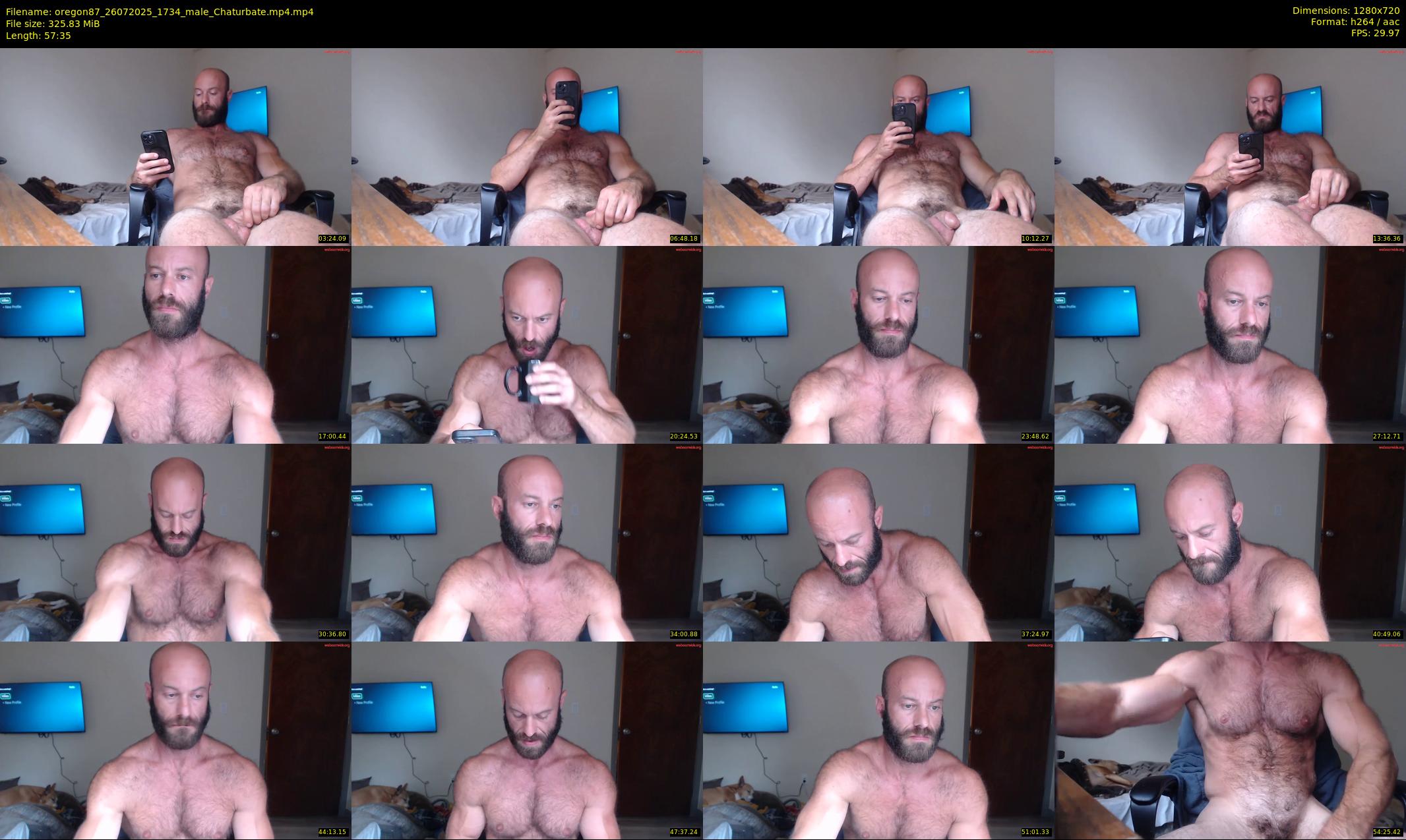 oregon87 — 58 minute Chaturbate male cam show recording, 720p, Jul 26, 2025