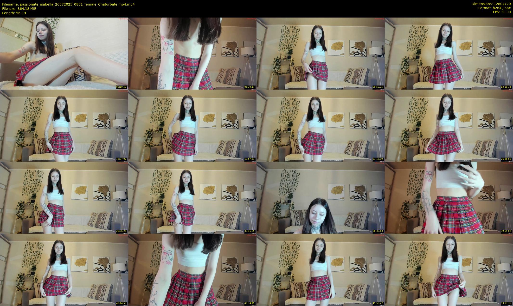 passionate_isabella — 57 minute Chaturbate female cam show recording, 720p, Jul 26, 2025