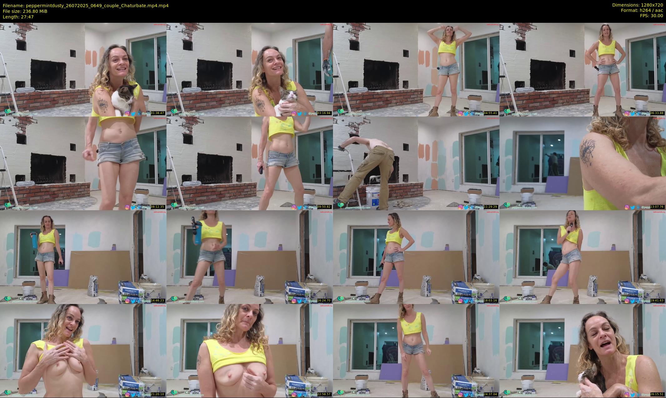 peppermintdusty — 28 minute Chaturbate couple cam show recording, 720p, Jul 26, 2025