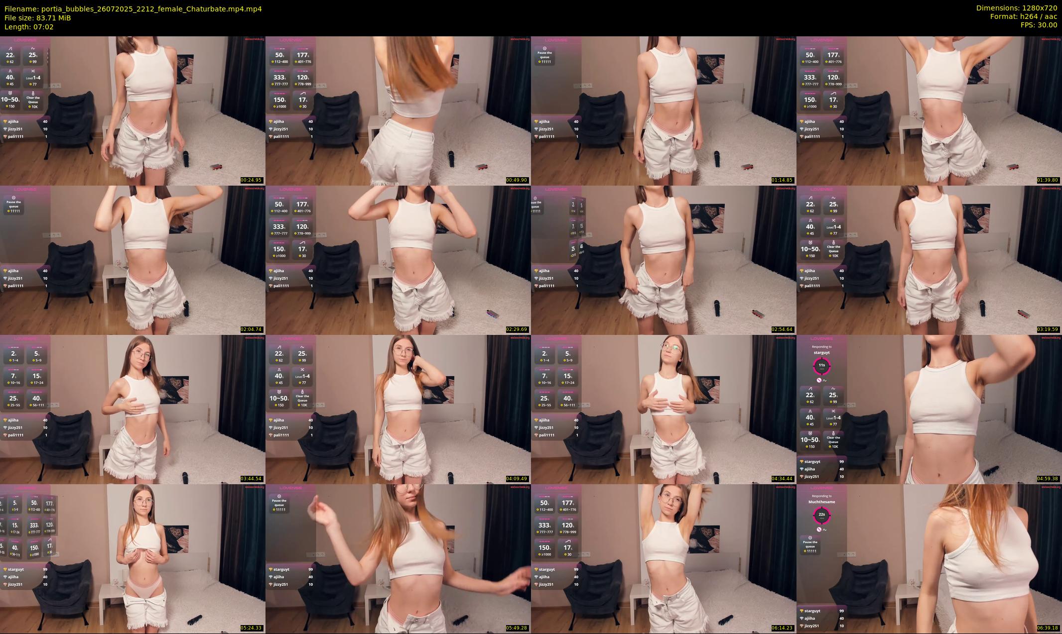 portia_bubbles — 8 minute Chaturbate female cam show recording, 720p, Jul 26, 2025