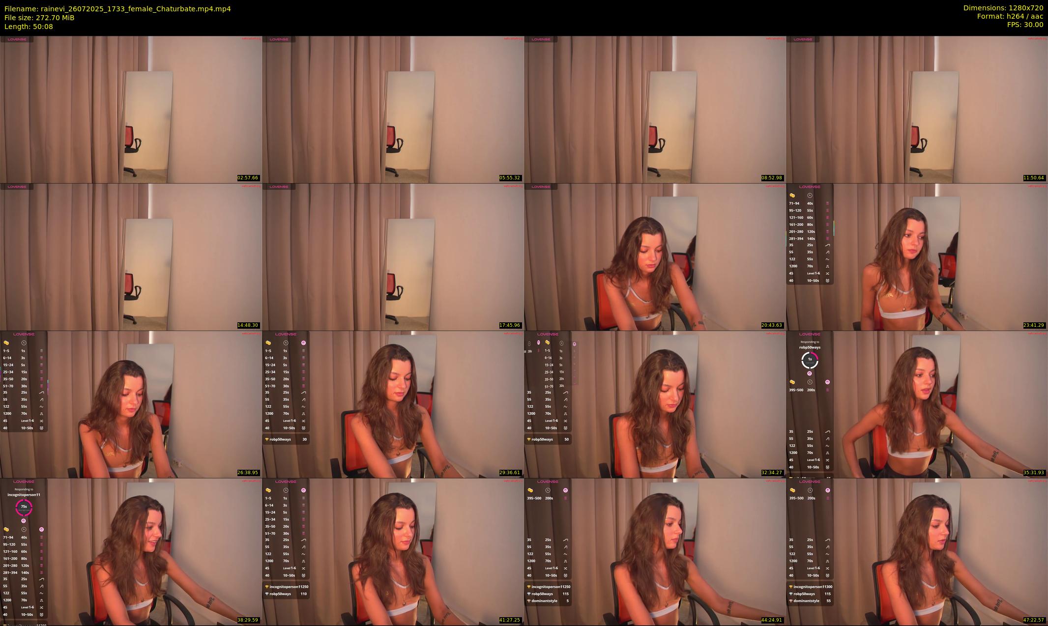 rainevi — 51 minute Chaturbate female cam show recording, 720p, Jul 26, 2025