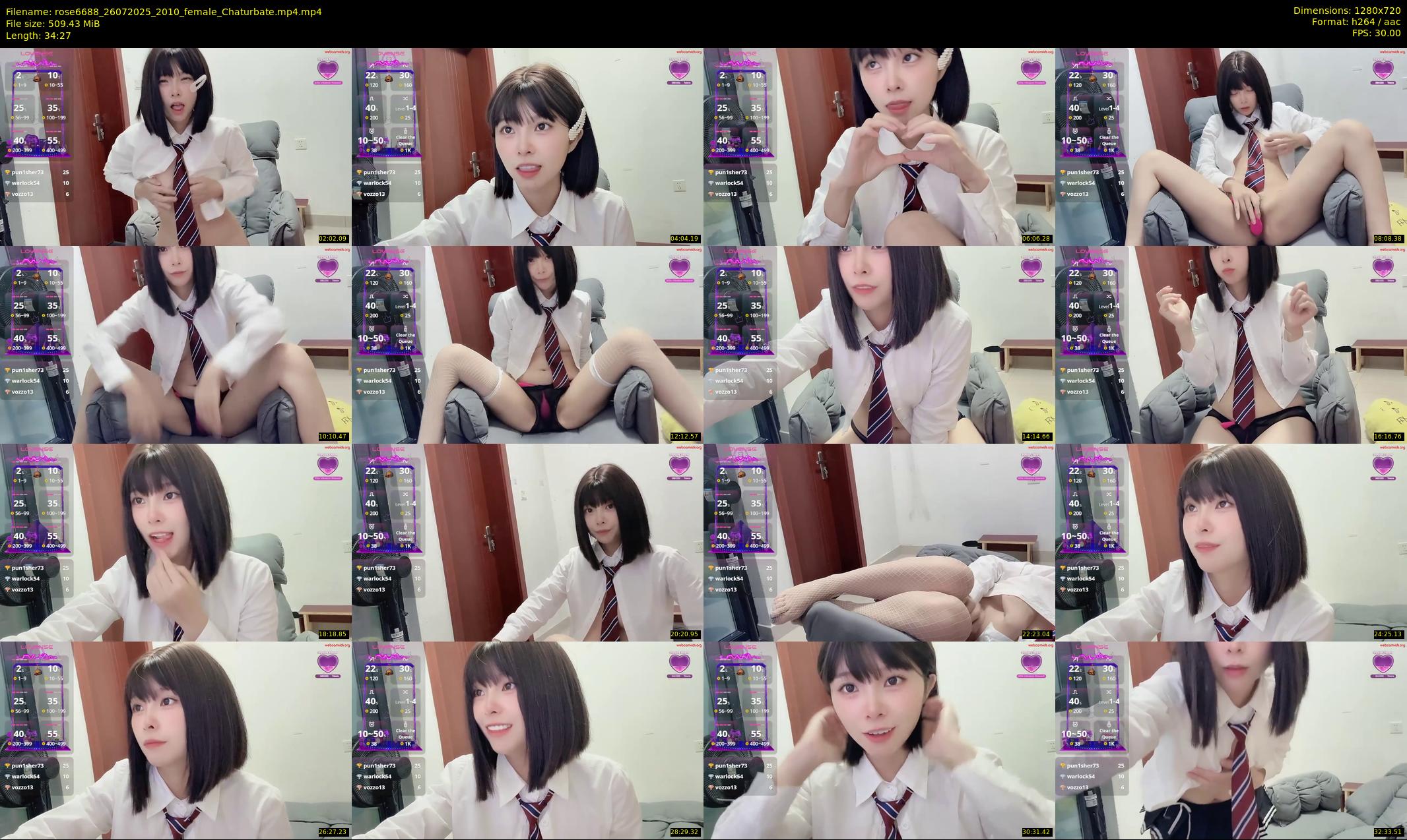 rose6688 — 35 minute Chaturbate female cam show recording, 720p, Jul 26, 2025