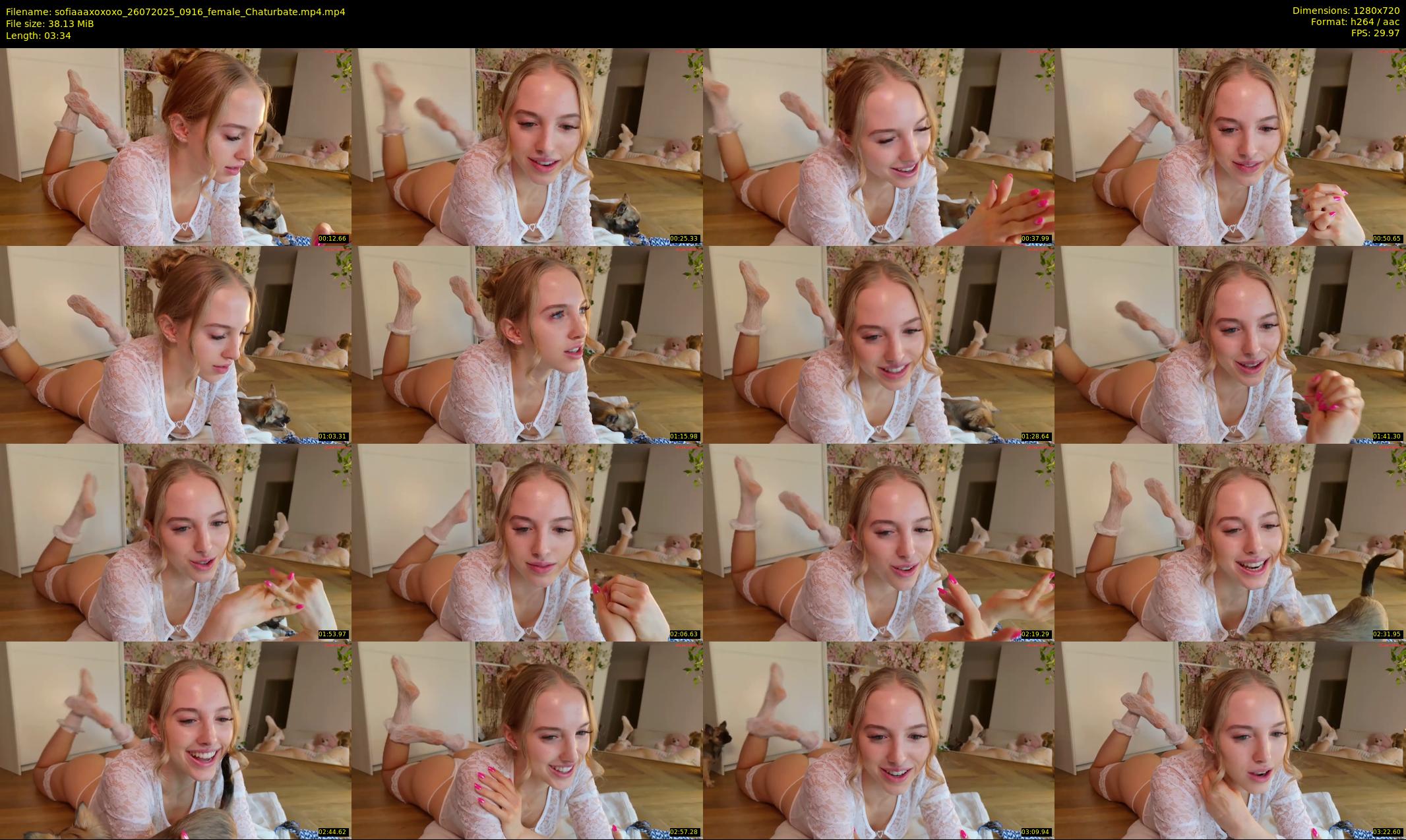sofiaaaxoxoxo — 4 minute Chaturbate female cam show recording, 720p, Jul 26, 2025