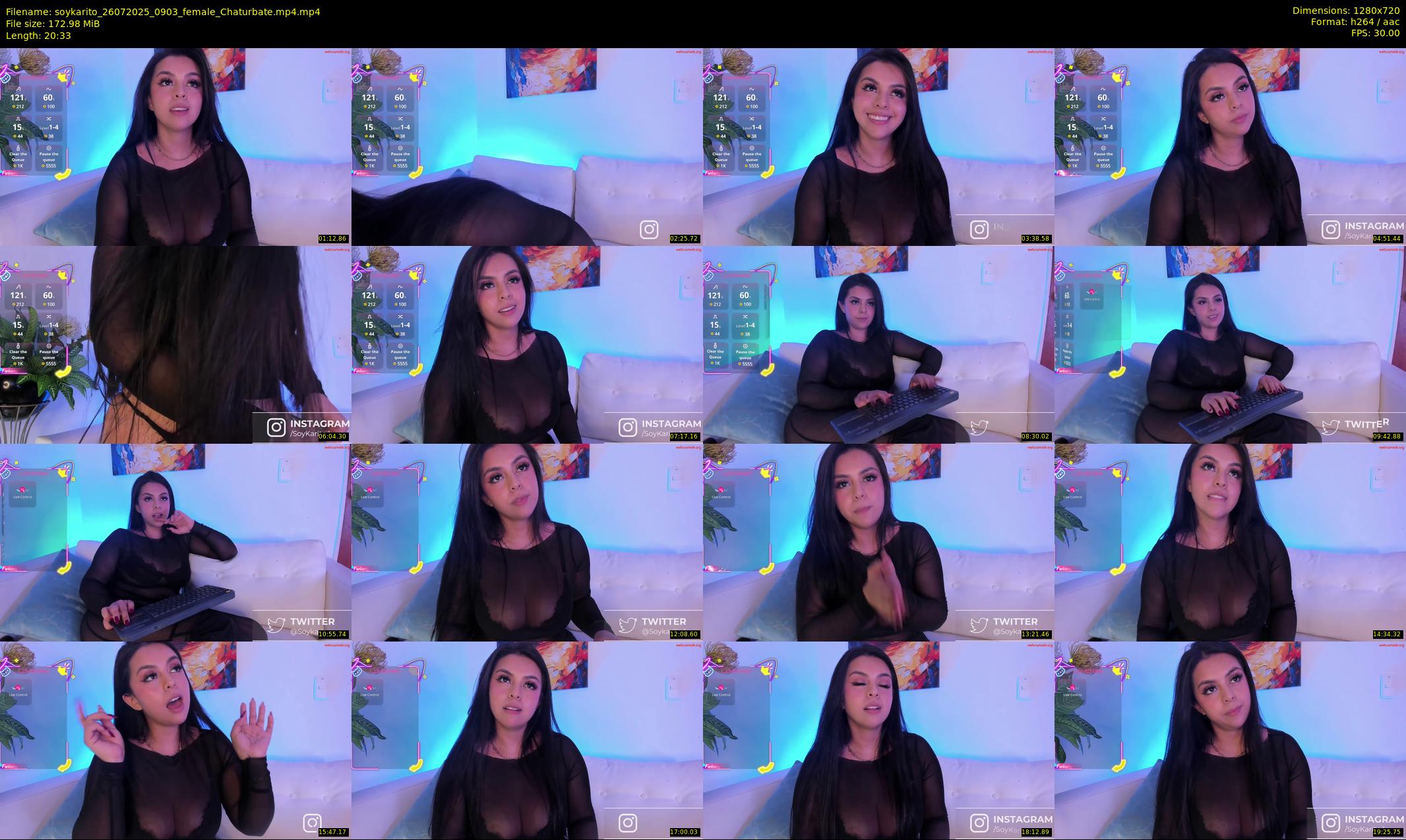 soykarito — 21 minute Chaturbate female cam show recording, 720p, Jul 26, 2025