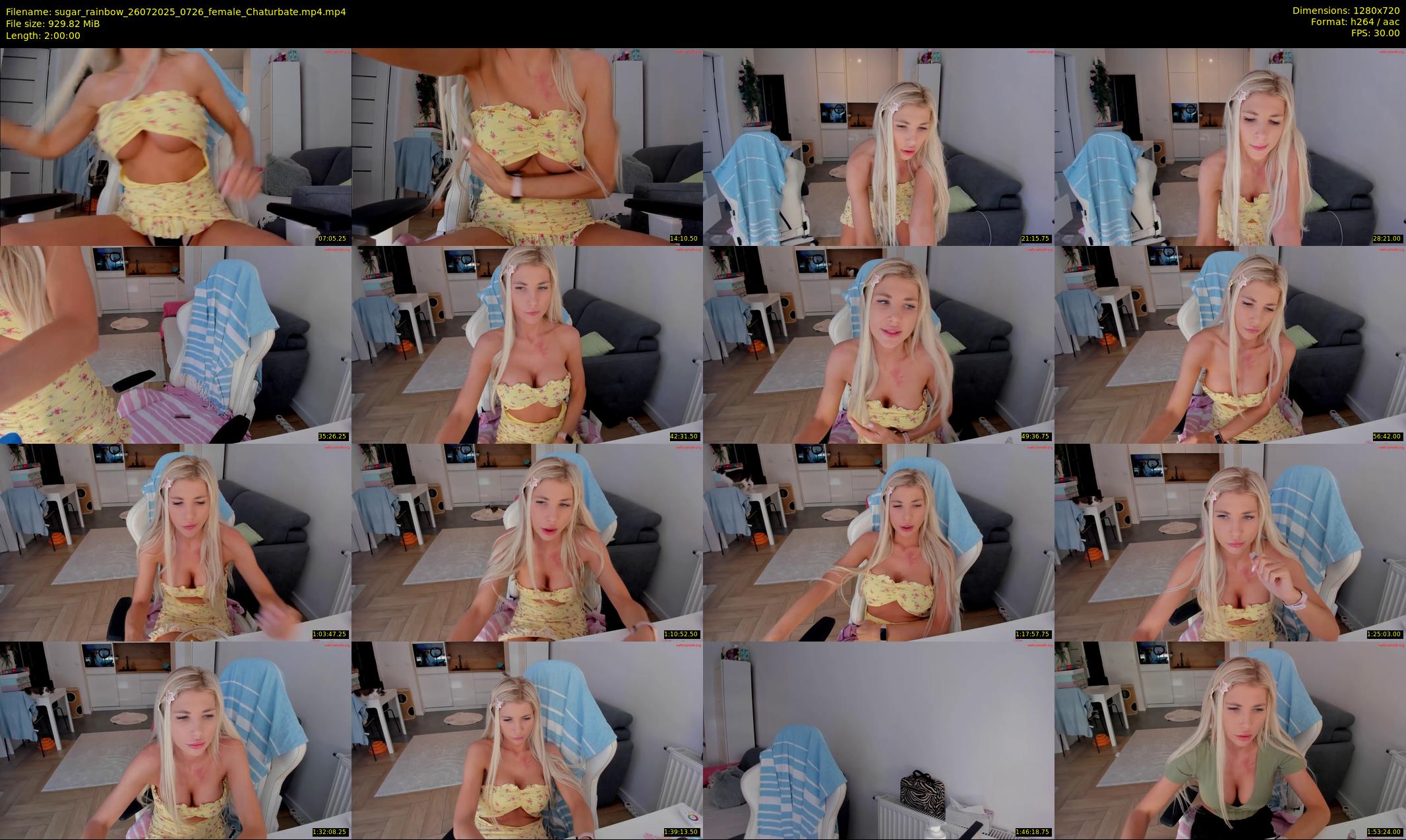 sugar_rainbow — 120 minute Chaturbate female cam show recording, 720p, Jul 26, 2025
