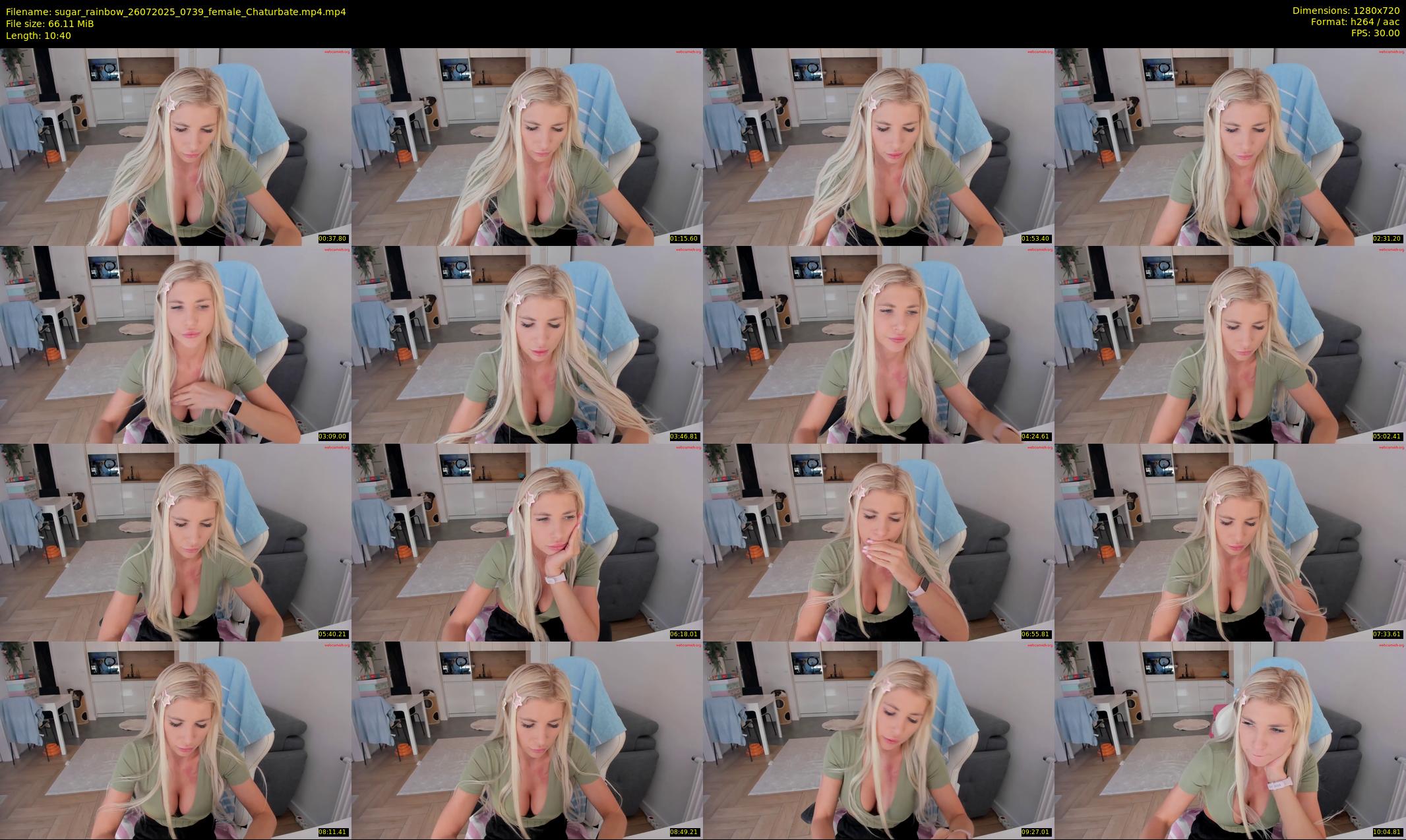 sugar_rainbow — 11 minute Chaturbate female cam show recording, 720p, Jul 26, 2025