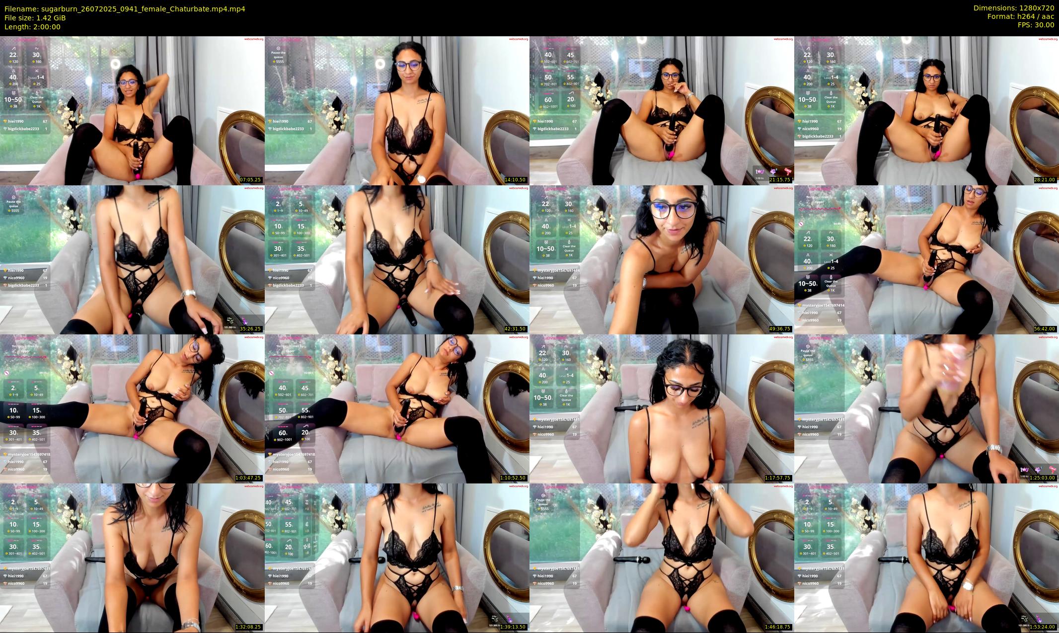 sugarburn — 120 minute Chaturbate female cam show recording, 720p, Jul 26, 2025