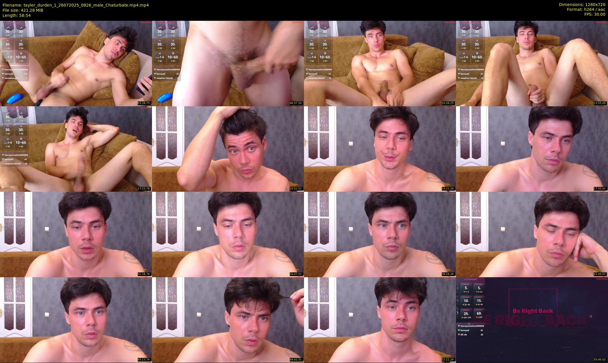 tayler_durden_1 — 59 minute Chaturbate male cam show recording, 720p, Jul 26, 2025