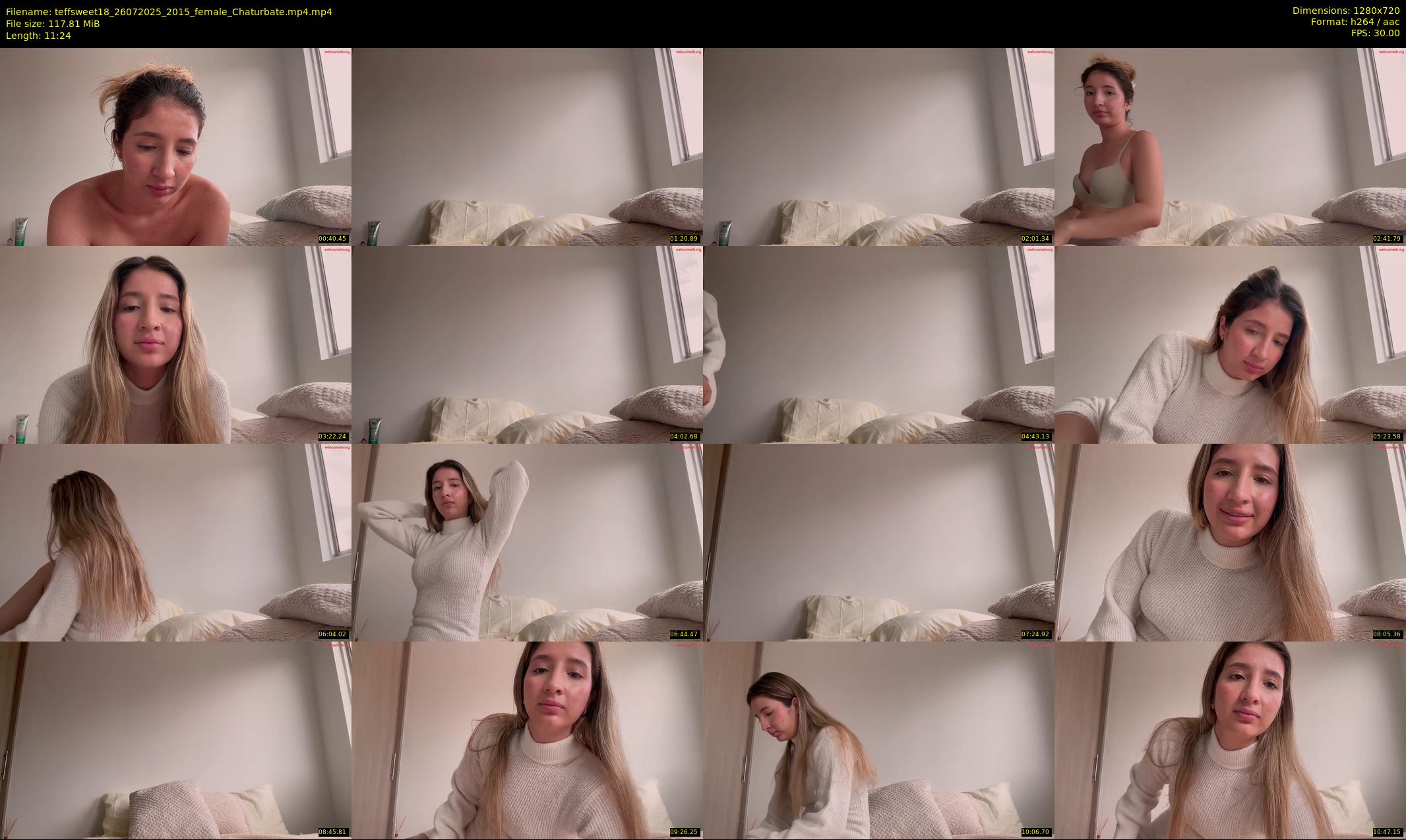 teffsweet18 — 12 minute Chaturbate female cam show recording, 720p, Jul 26, 2025