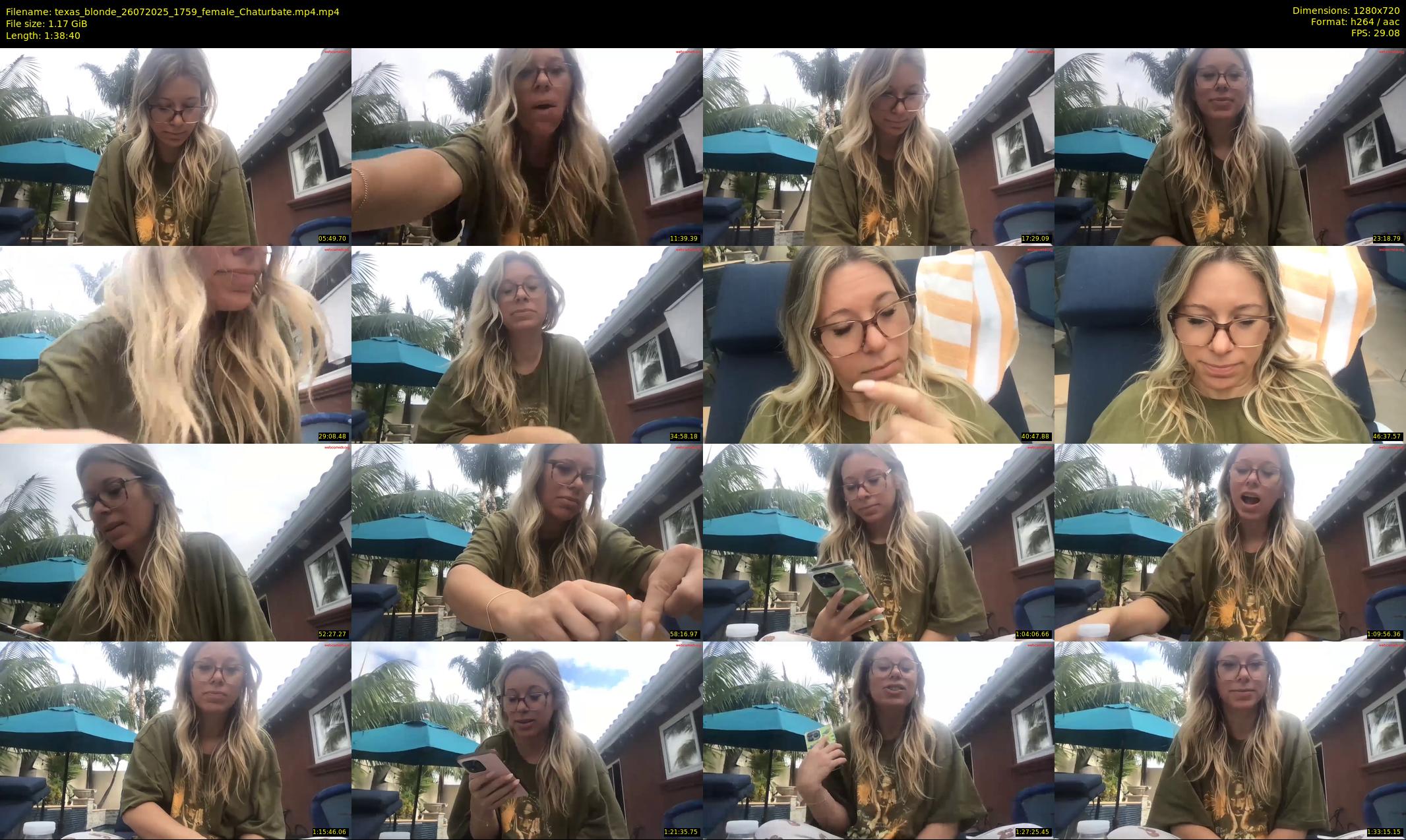 texas_blonde — 99 minute Chaturbate female cam show recording, 720p, Jul 26, 2025
