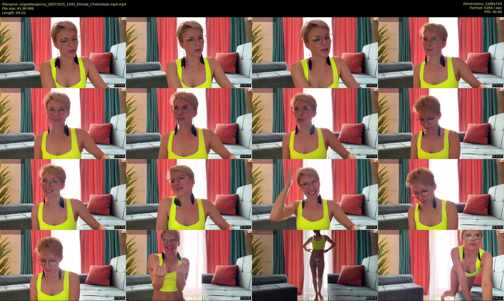 urgoddessjenny — 10 minute Chaturbate female cam show recording, 720p, Jul 26, 2025