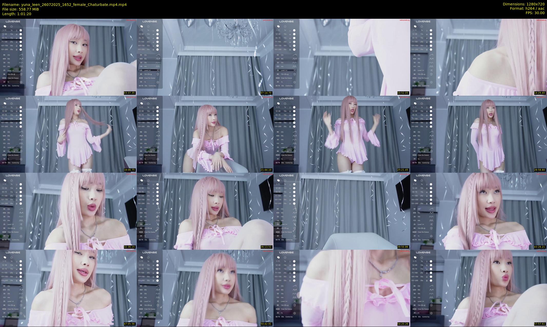 yuna_leen — 62 minute Chaturbate female cam show recording, 720p, Jul 26, 2025