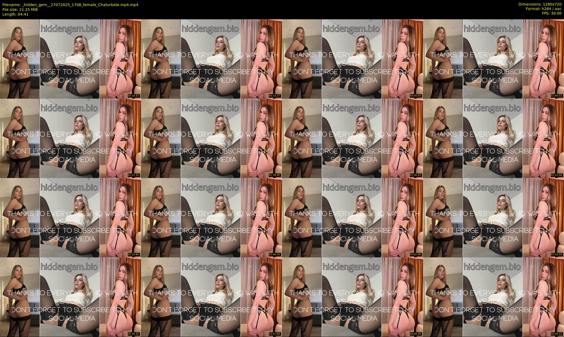 _hidden_gem_ — 5 minute Chaturbate female cam show recording, 720p, Jul 27, 2025