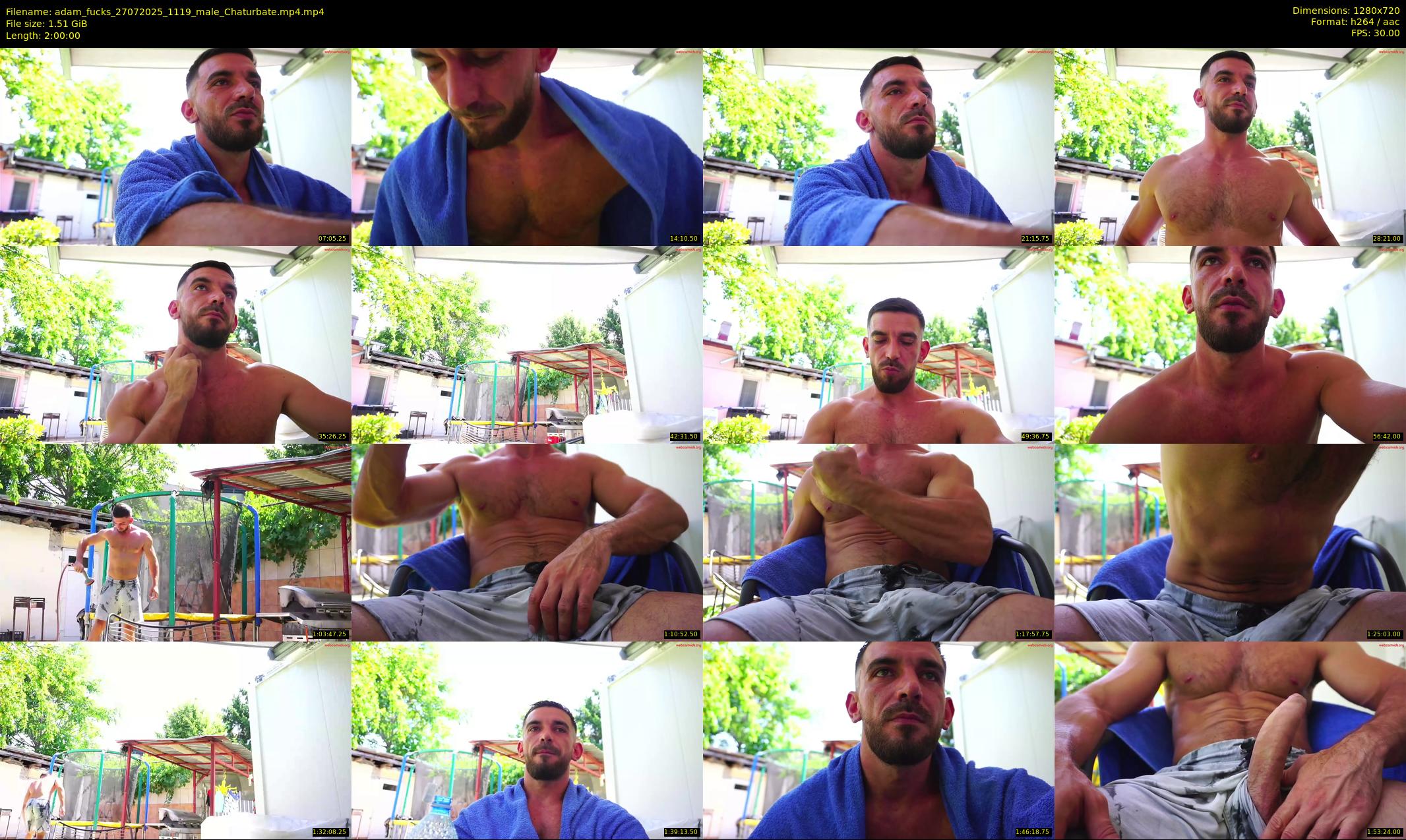 adam_fucks — 120 minute Chaturbate male cam show recording, 720p, Jul 27, 2025