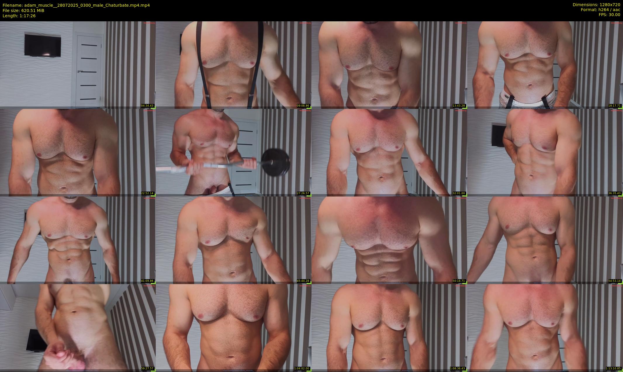 adam_muscle_ — 78 minute Chaturbate male cam show recording, 720p, Jul 28, 2025