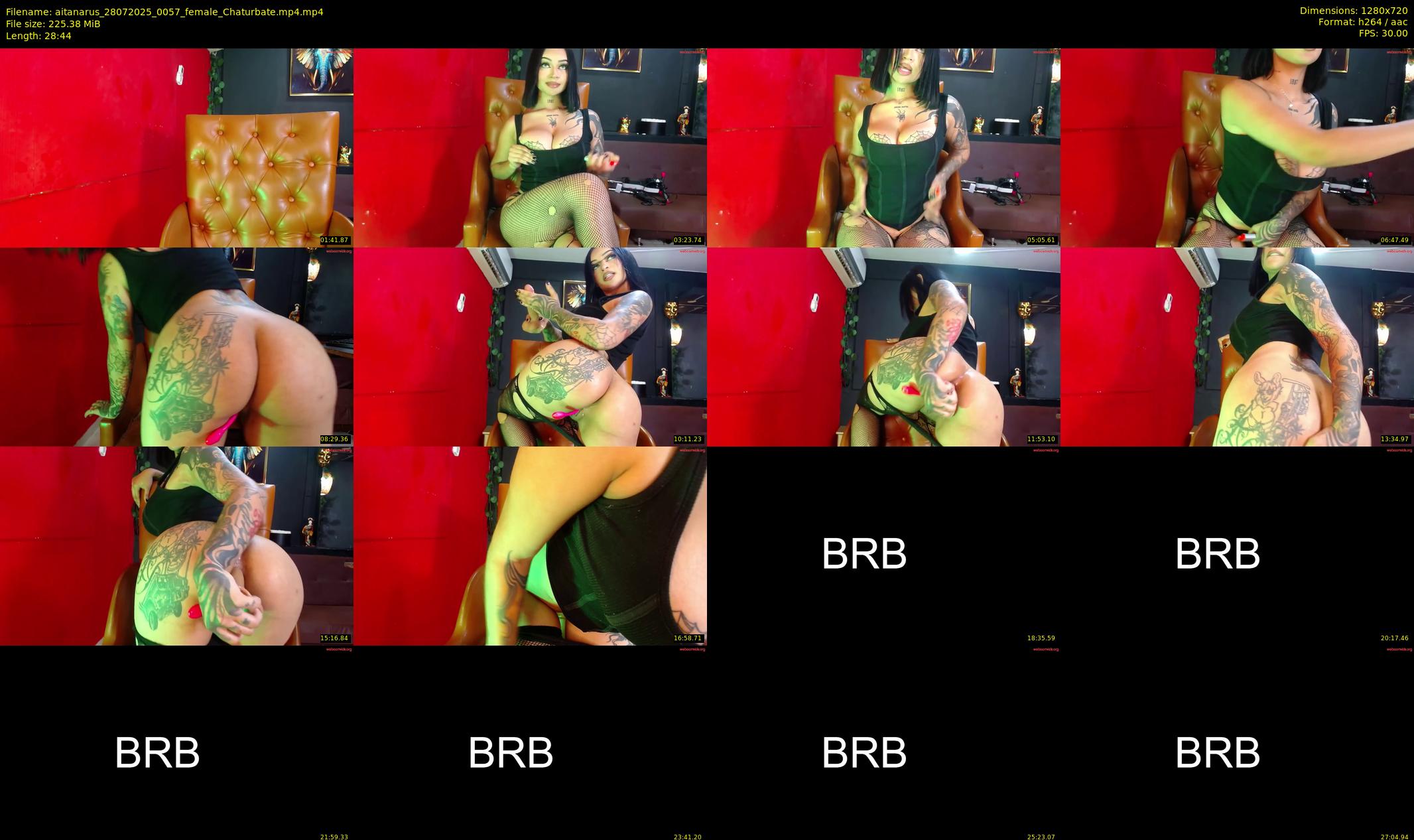 aitanarus — 29 minute Chaturbate female cam show recording, 720p, Jul 28, 2025