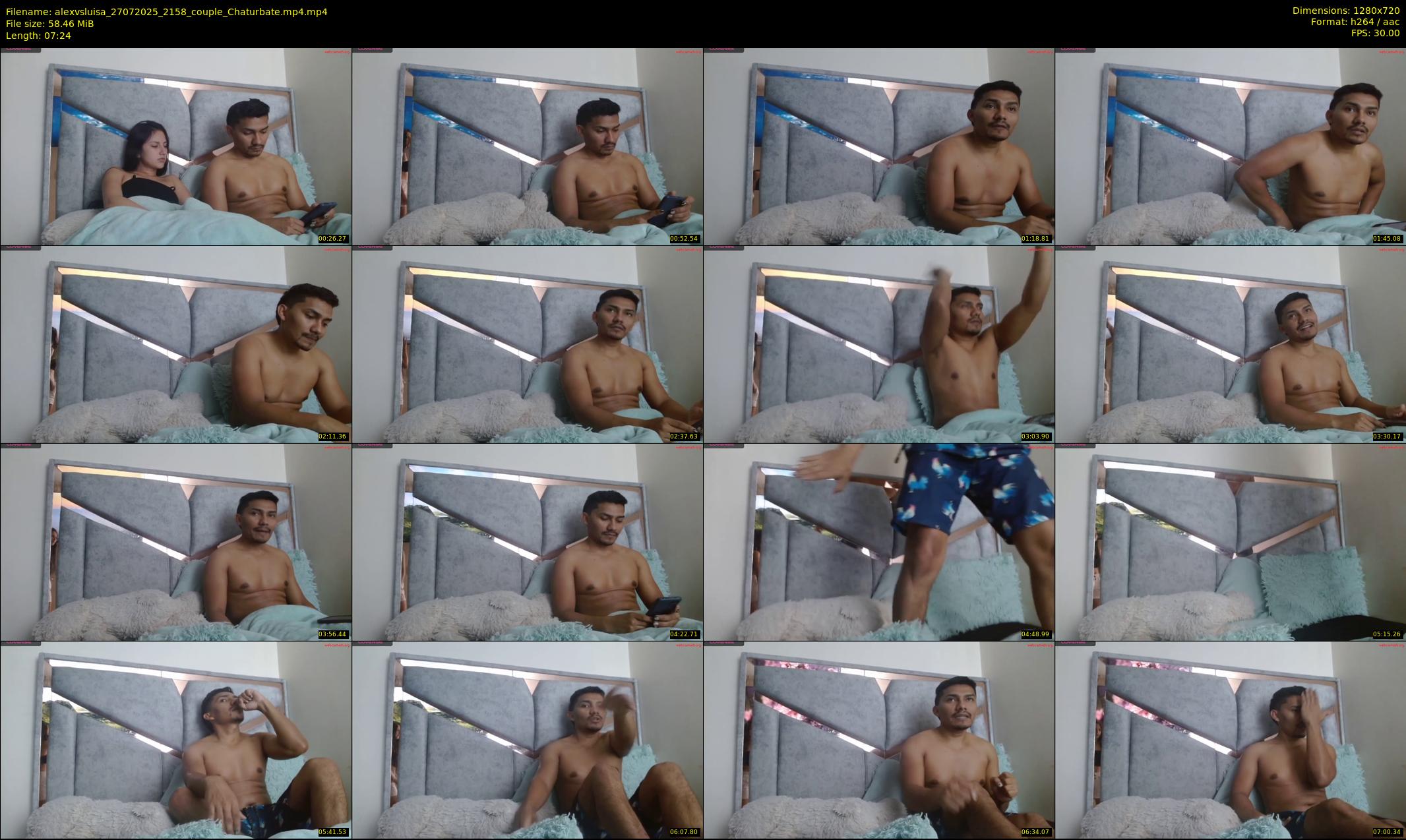 alexvsluisa — 8 minute Chaturbate couple cam show recording, 720p, Jul 27, 2025