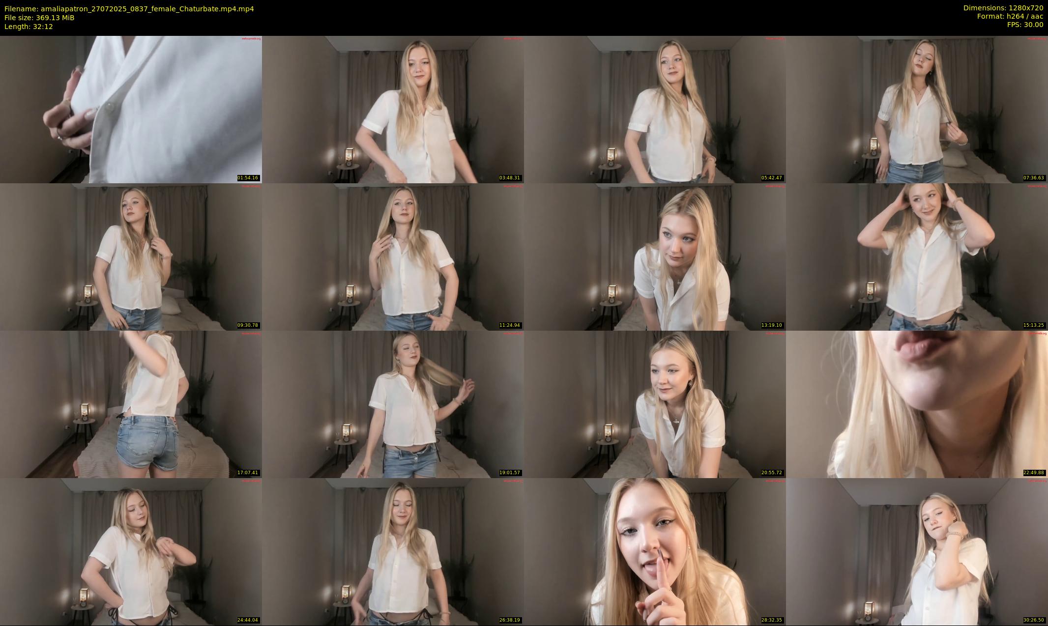 amaliapatron — 33 minute Chaturbate female cam show recording, 720p, Jul 27, 2025