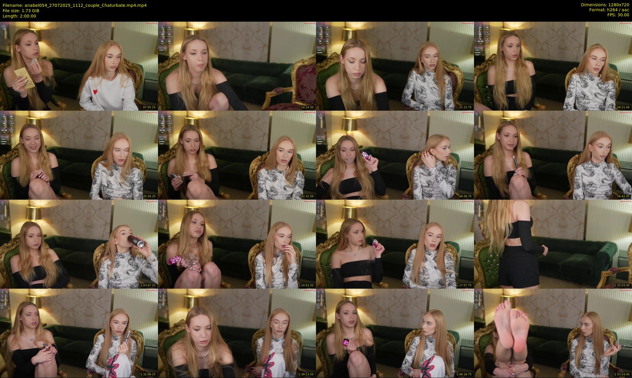 anabel054 — 120 minute Chaturbate female cam show recording, 720p, Jul 27, 2025