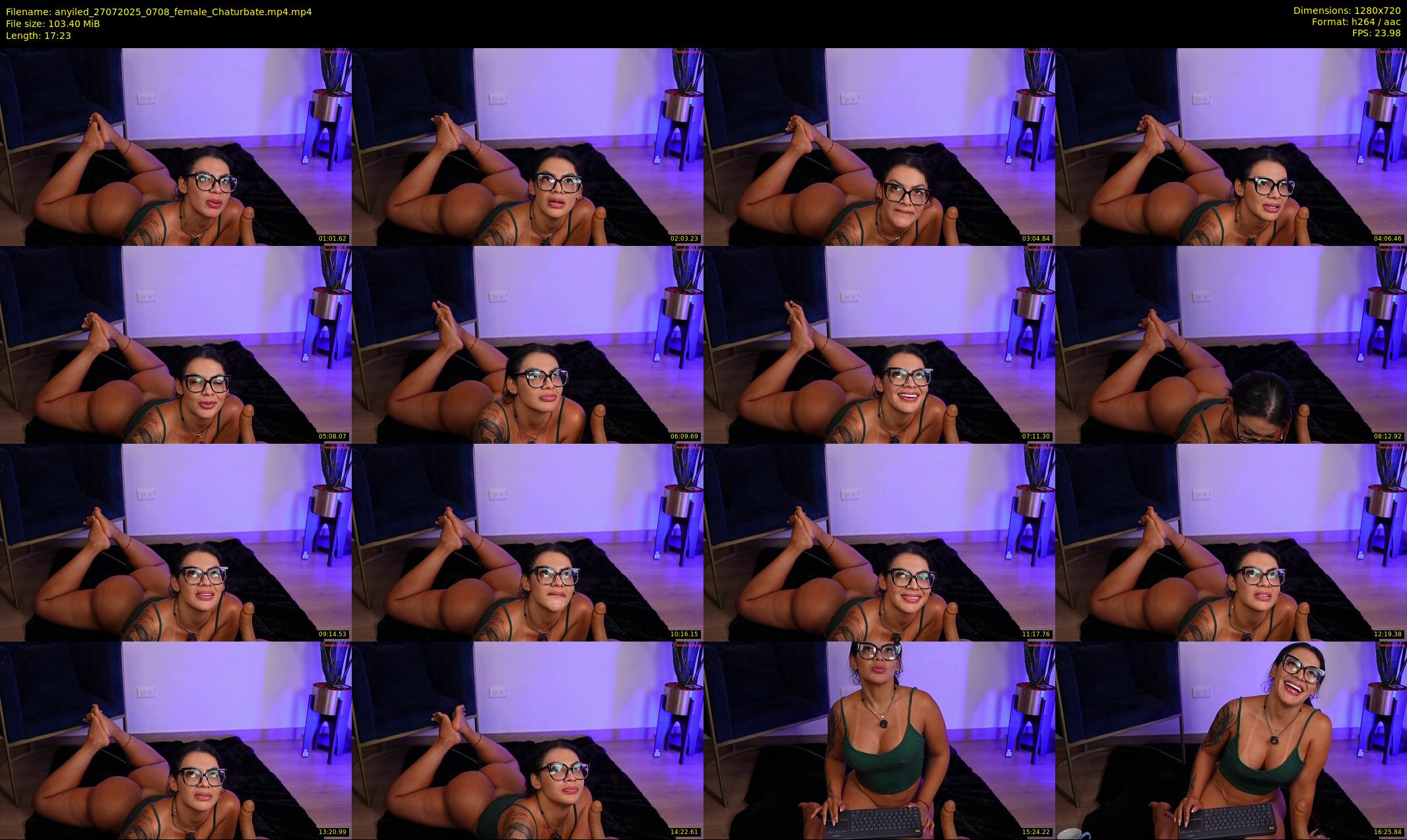 anyiled — 18 minute Chaturbate female cam show recording, 720p, Jul 27, 2025