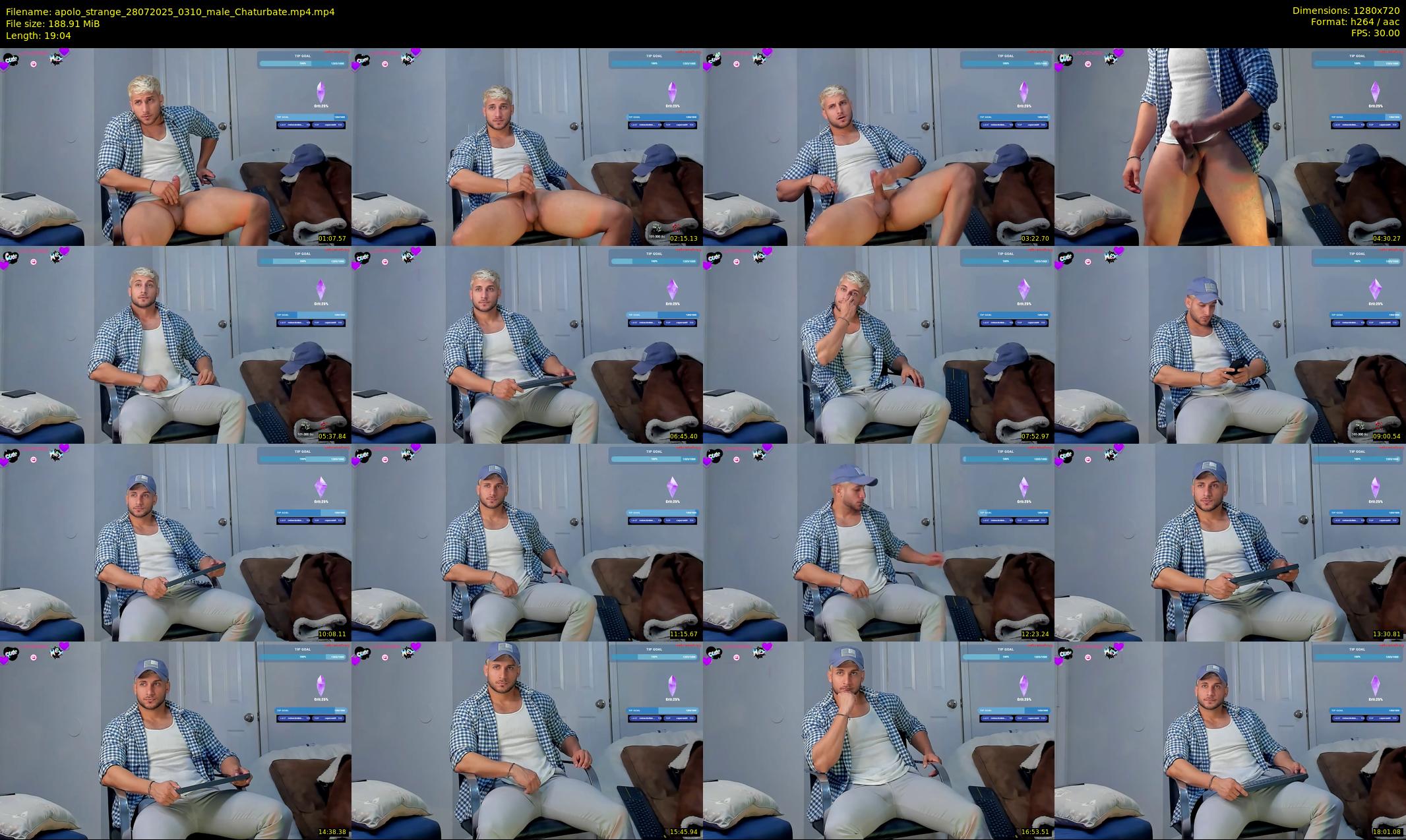apolo_strange — 20 minute Chaturbate male cam show recording, 720p, Jul 28, 2025