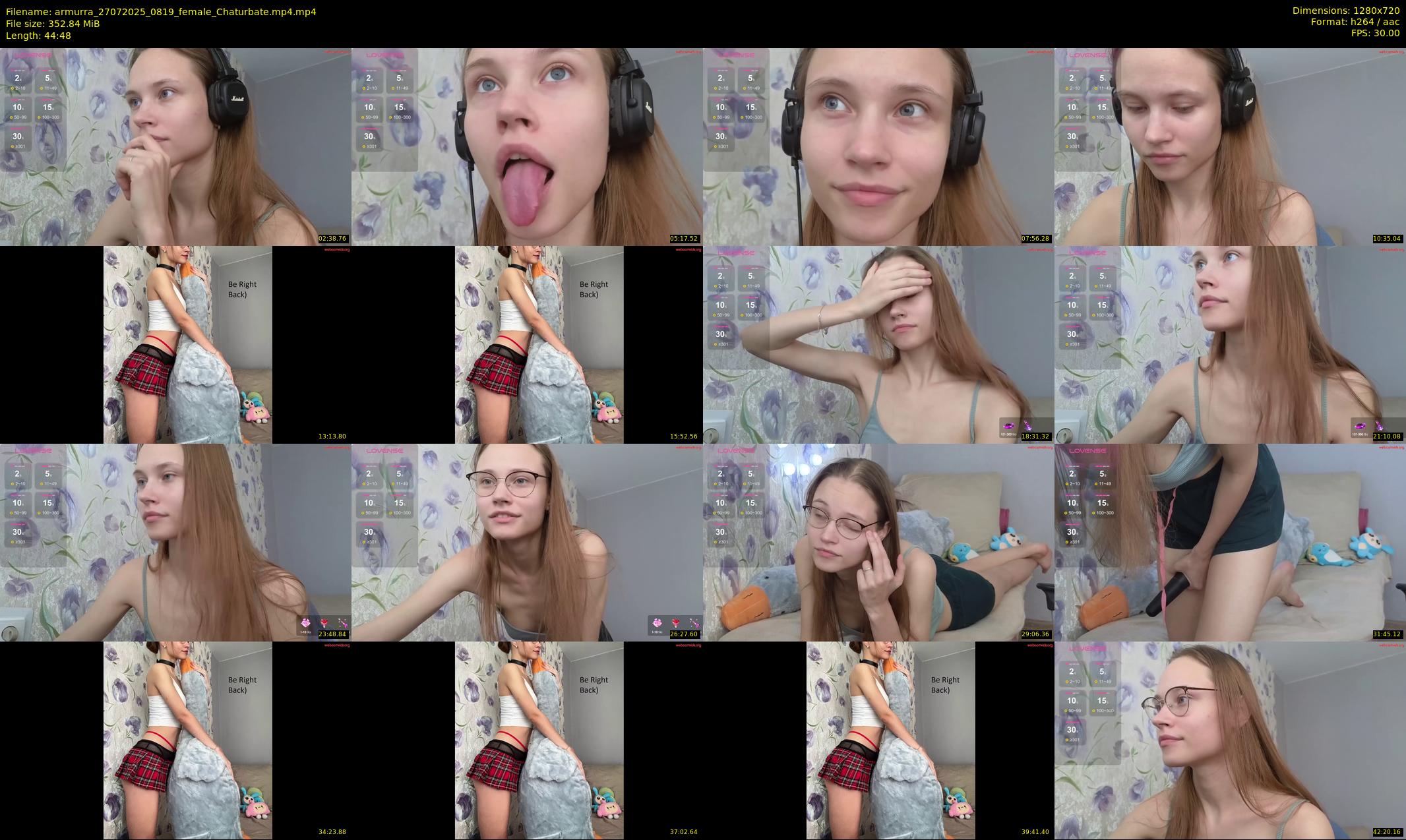 armurra — 45 minute Chaturbate female cam show recording, 720p, Jul 27, 2025