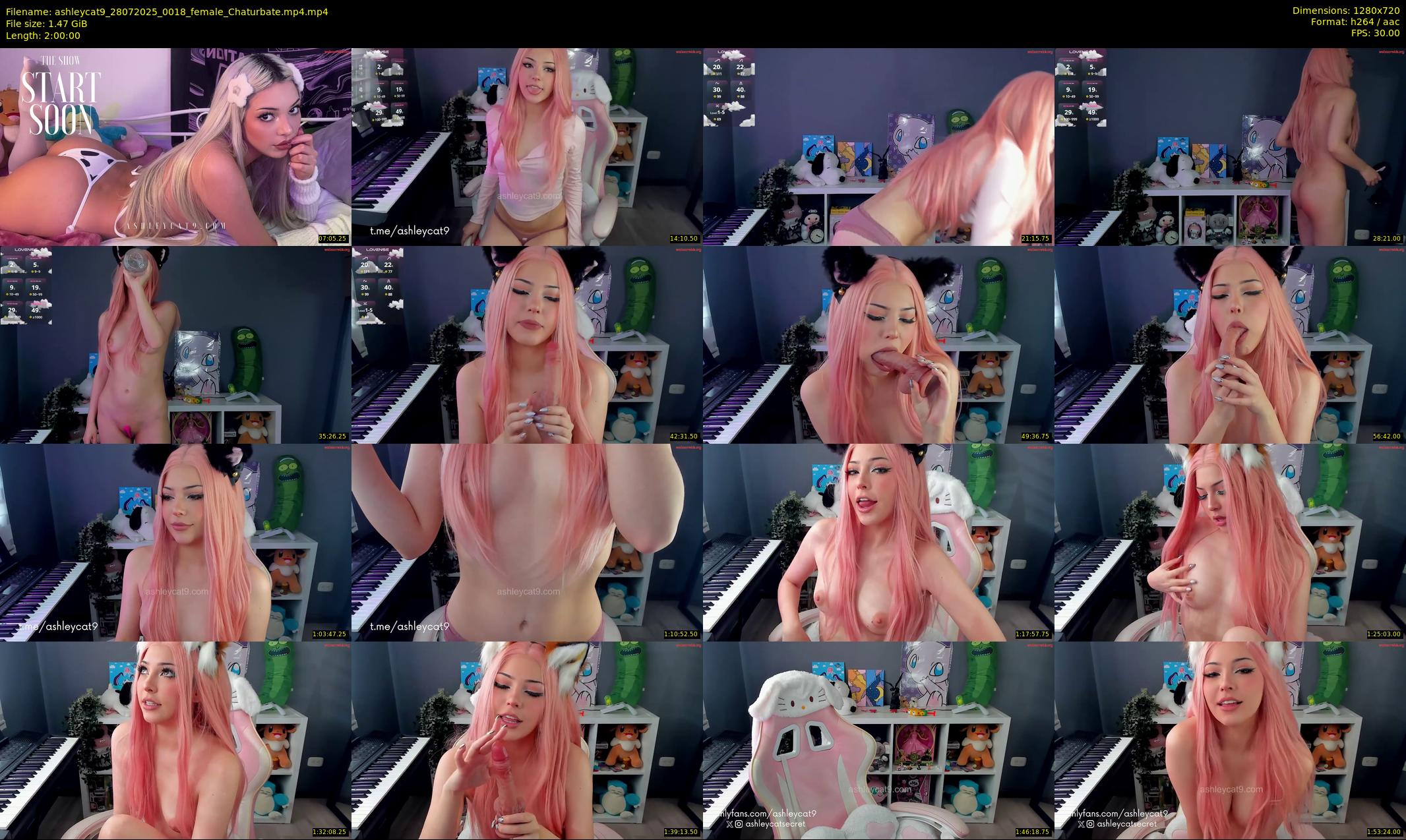 ashleycat9 — 120 minute Chaturbate female cam show recording, 720p, Jul 28, 2025