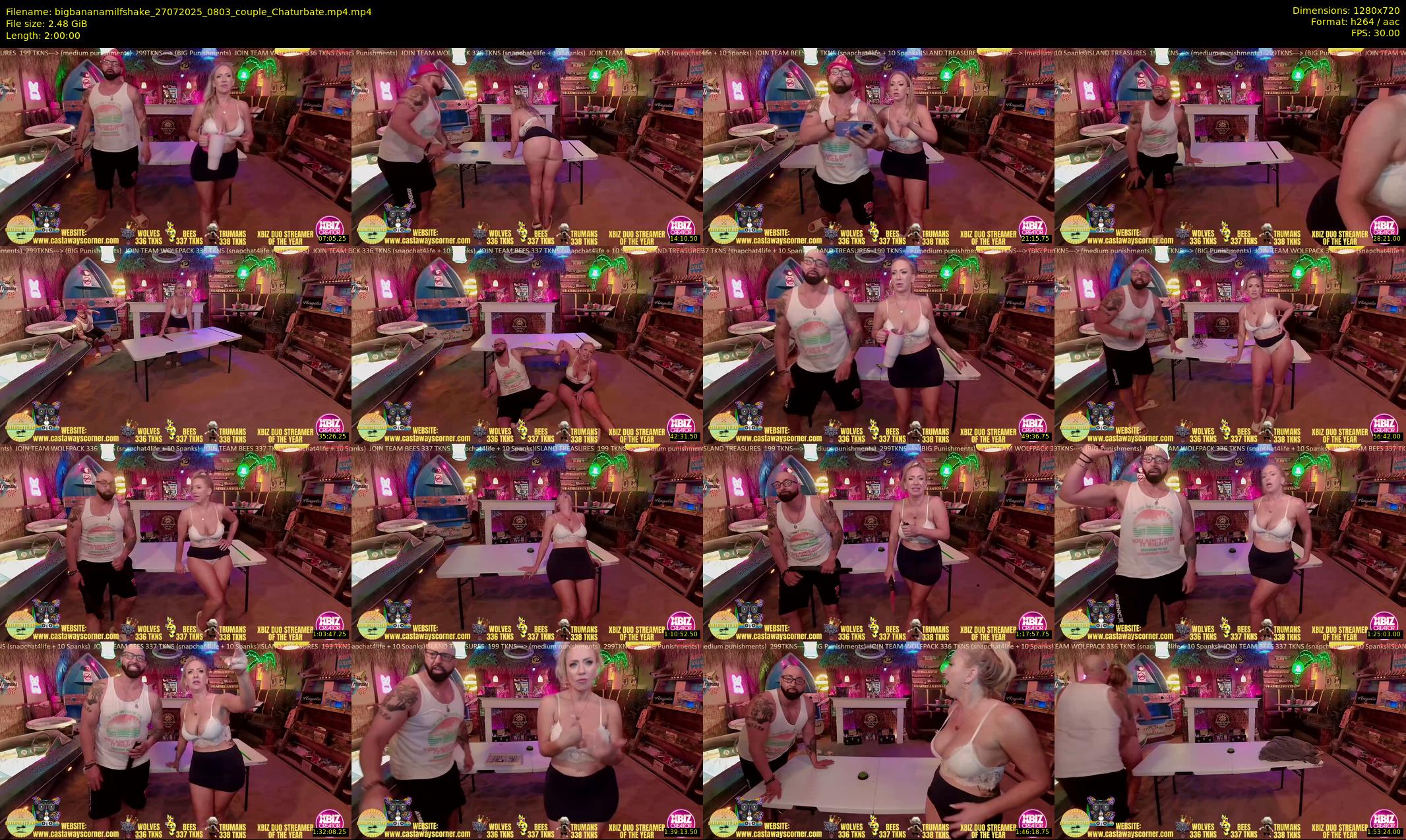 bigbananamilfshake — 120 minute Chaturbate couple cam show recording, 720p, Jul 27, 2025