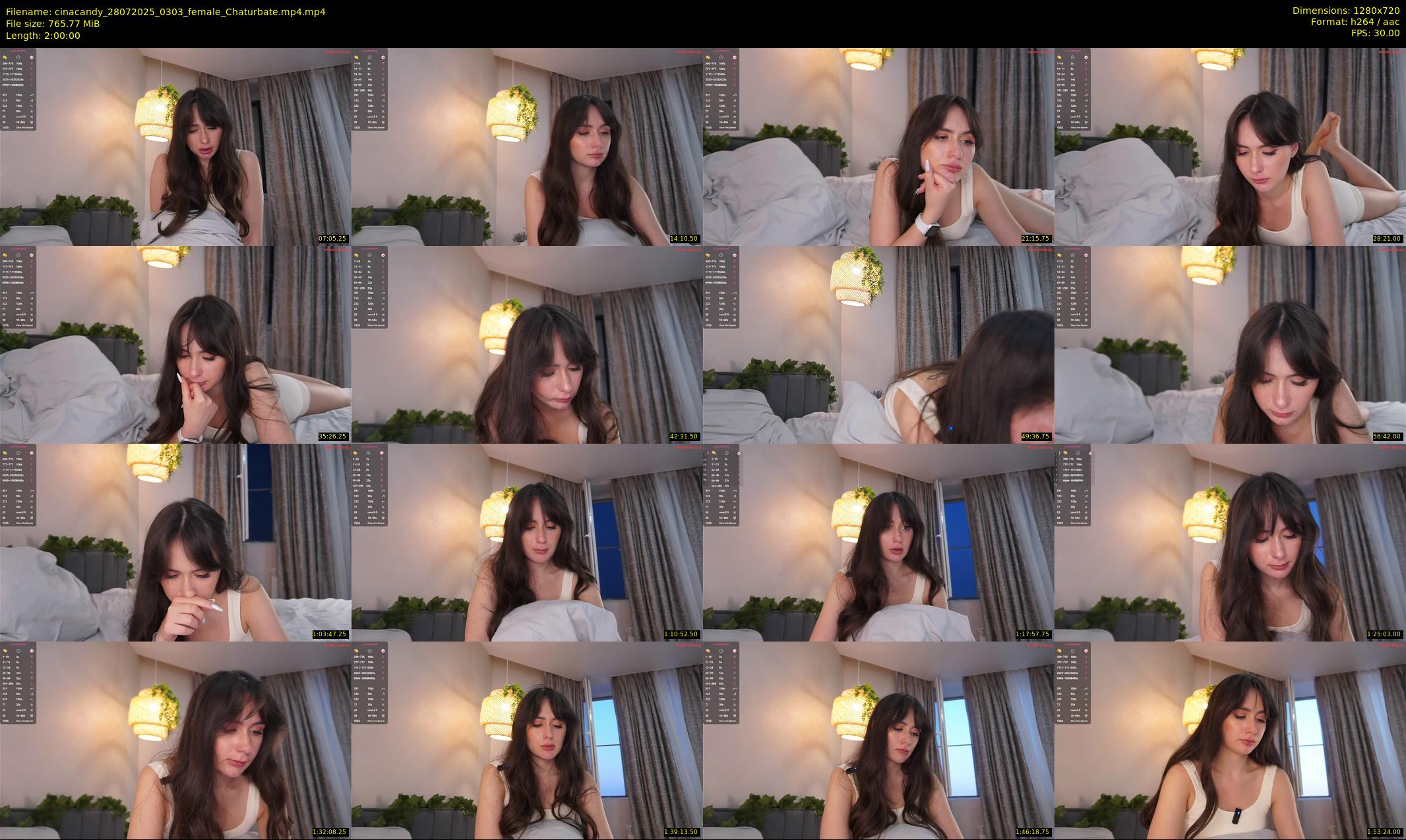 cinacandy — 120 minute Chaturbate female cam show recording, 720p, Jul 28, 2025