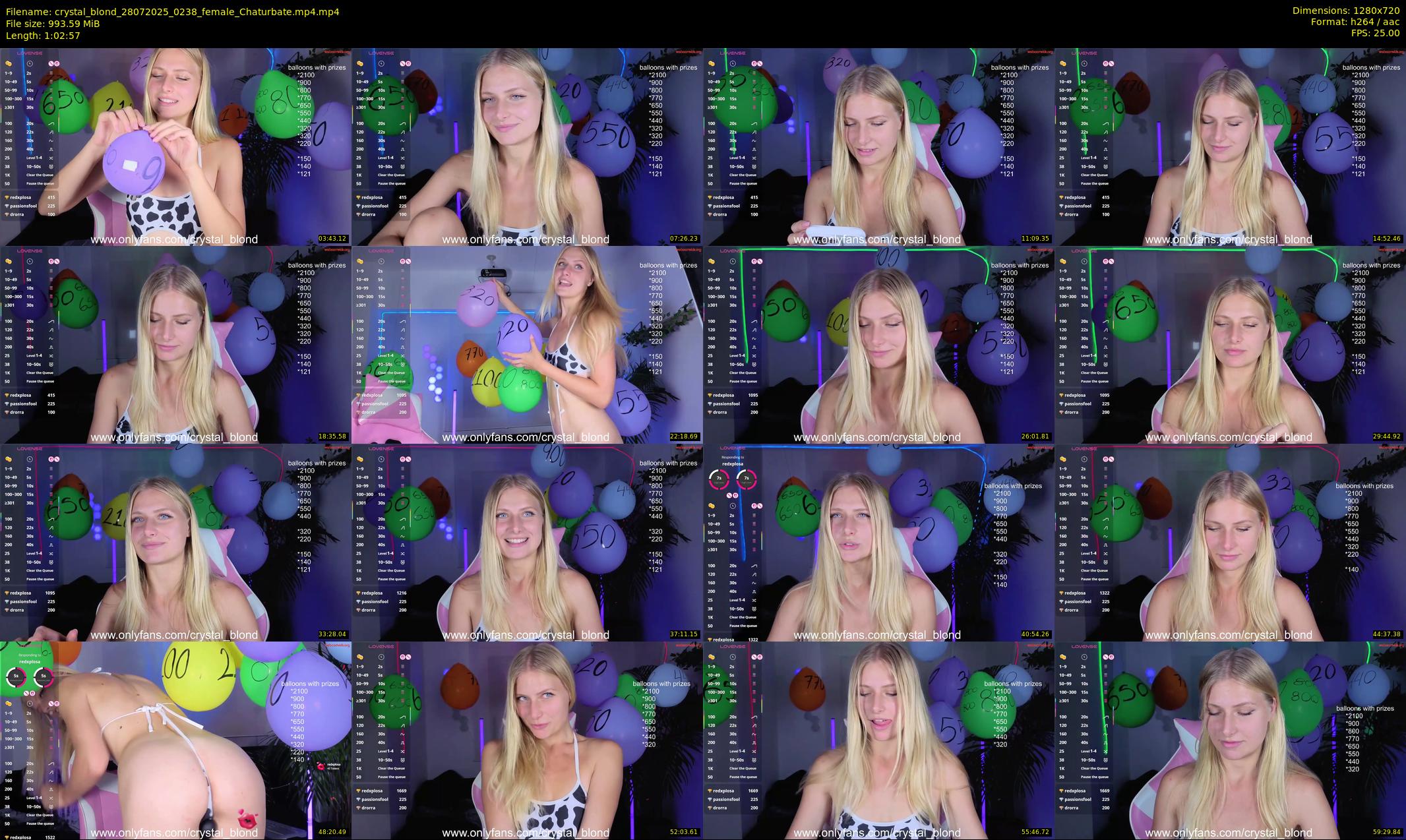 crystal_blond — 63 minute Chaturbate female cam show recording, 720p, Jul 28, 2025