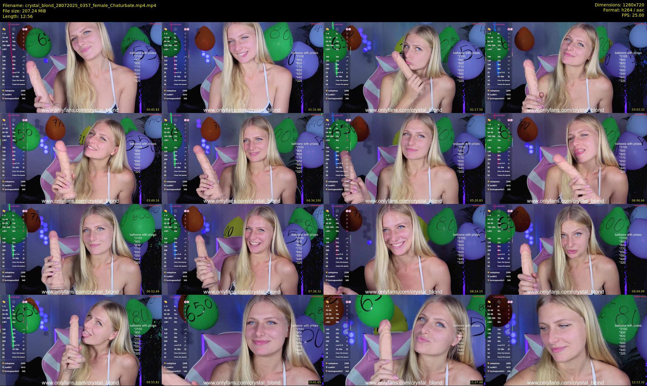 crystal_blond — 13 minute Chaturbate female cam show recording, 720p, Jul 28, 2025
