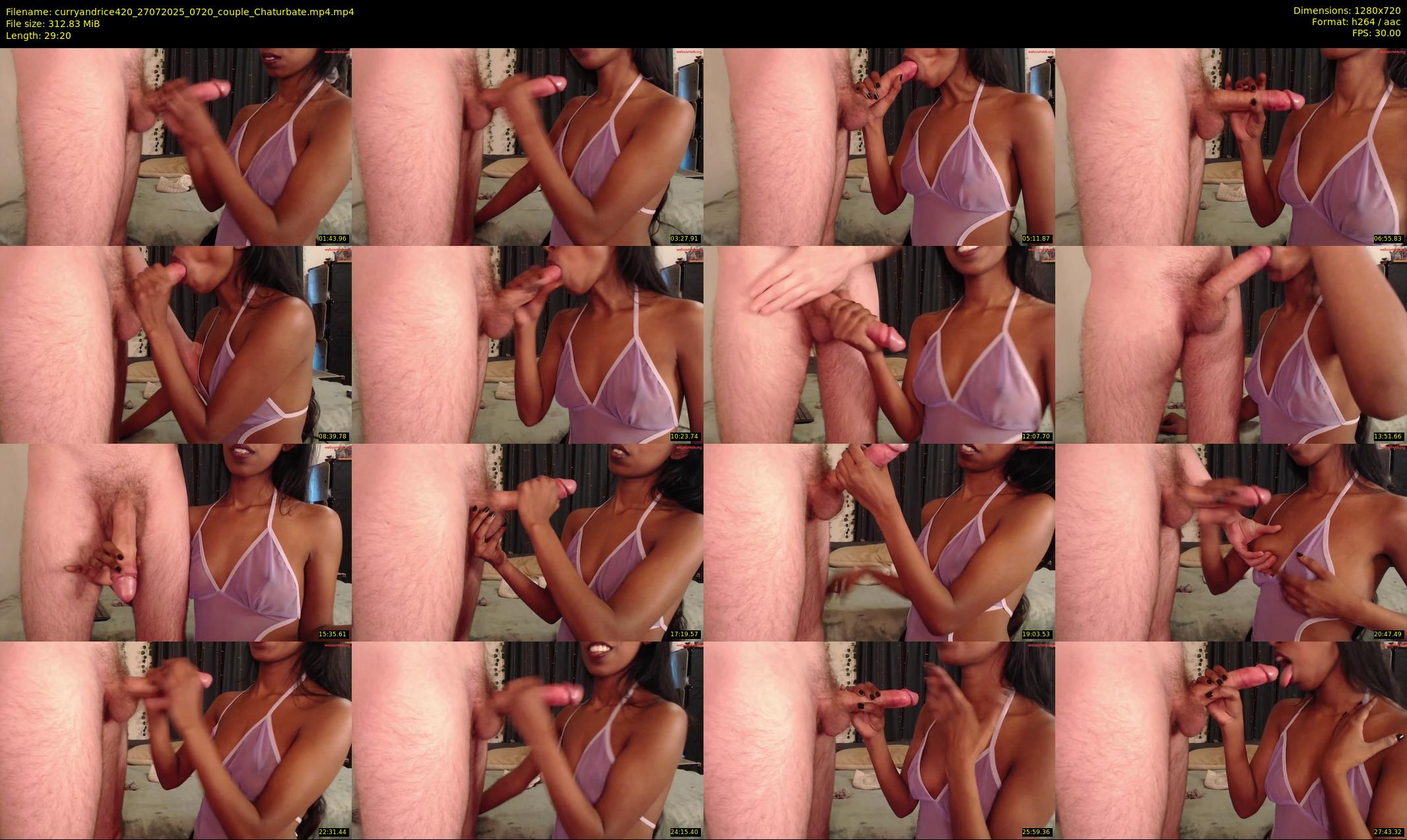 curryandrice420 — 30 minute Chaturbate couple cam show recording, 720p, Jul 27, 2025