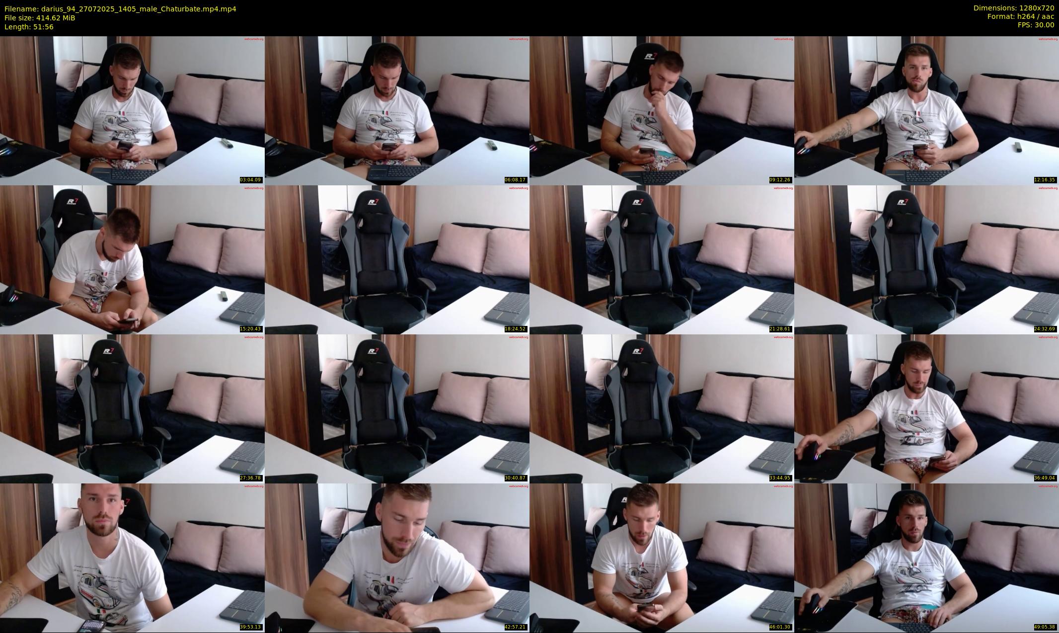 darius_94 — 52 minute Chaturbate male cam show recording, 720p, Jul 27, 2025