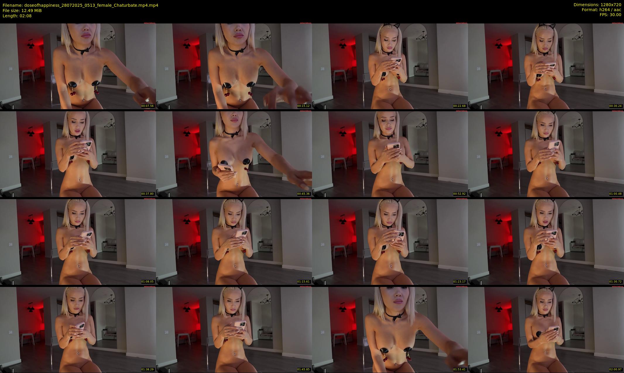 doseofhappiness — 3 minute Chaturbate female cam show recording, 720p, Jul 28, 2025