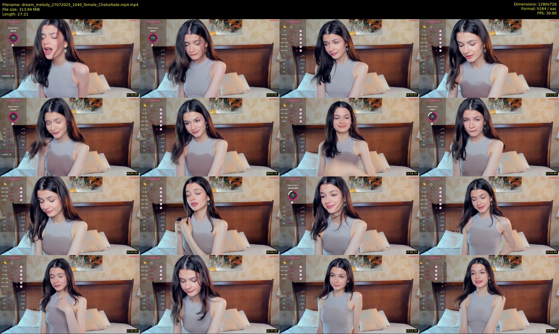 dream_melody — 28 minute Chaturbate female cam show recording, 720p, Jul 27, 2025