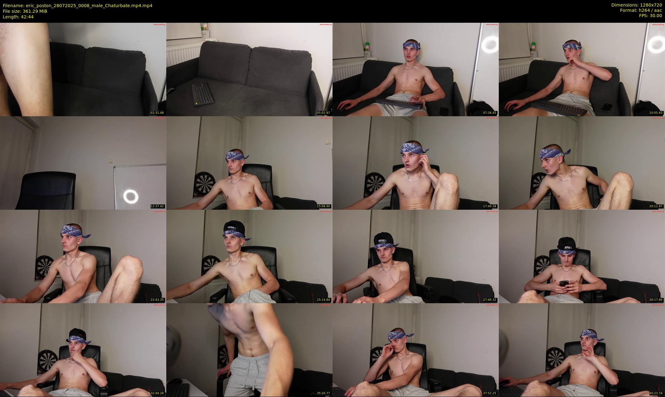 eric_poston — 43 minute Chaturbate male cam show recording, 720p, Jul 28, 2025