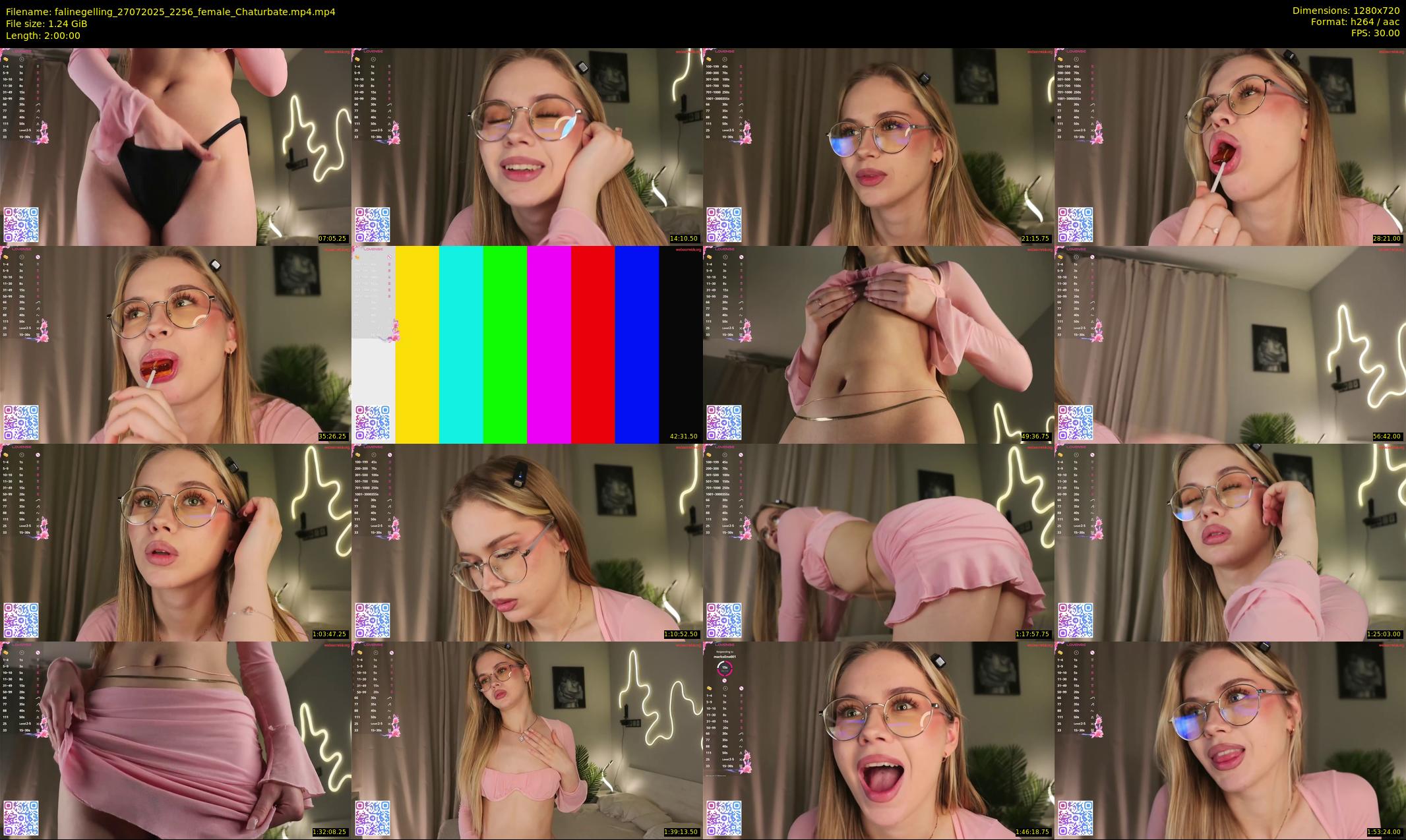falinegelling — 120 minute Chaturbate female cam show recording, 720p, Jul 27, 2025